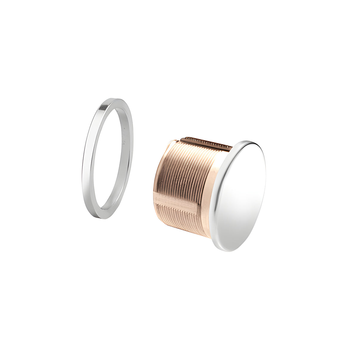 CRL Polished Stainless Mortise Dummy Cylinder