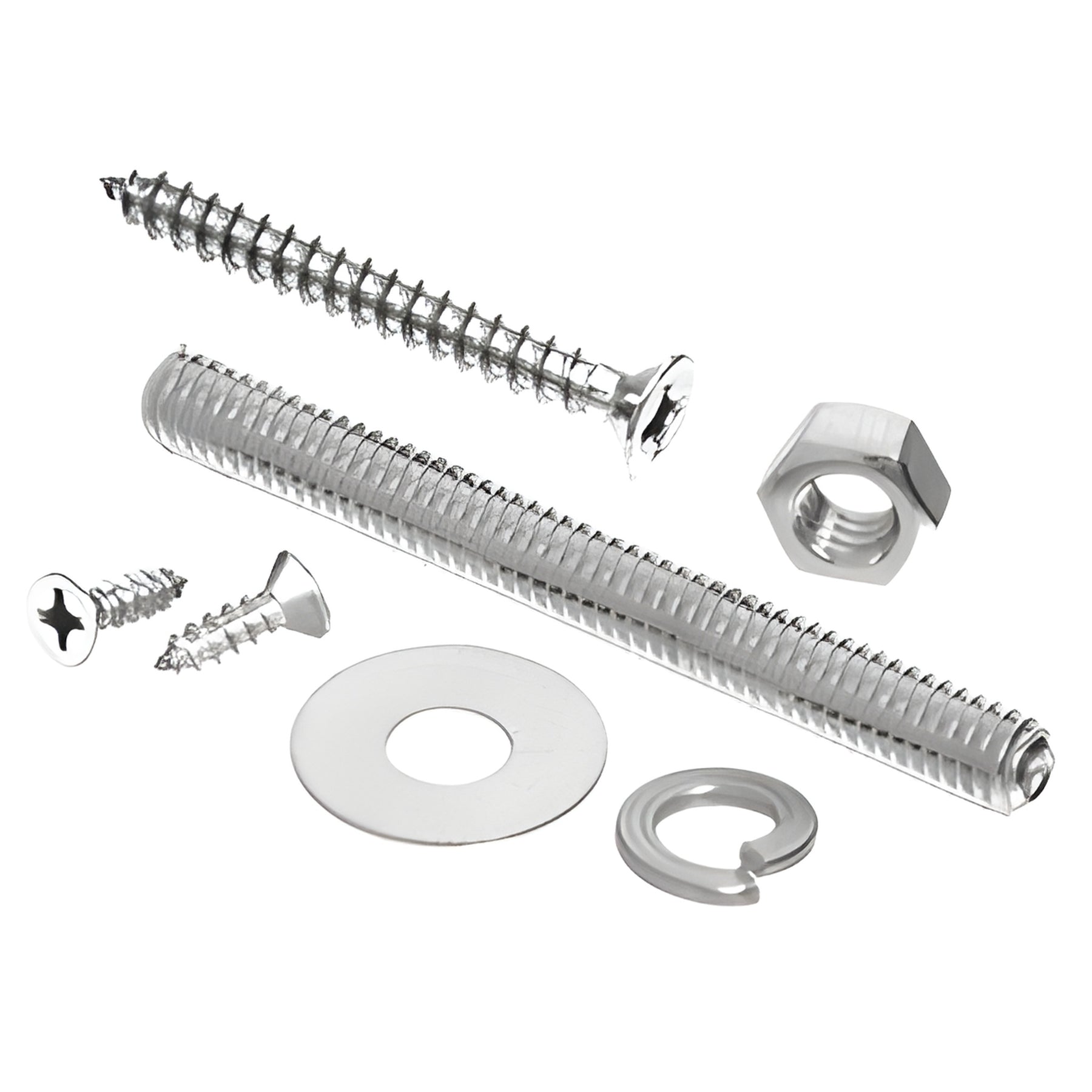 CRL Polished Stainless Replacement Screw Packs for Bar Mount Foot Railing Brackets