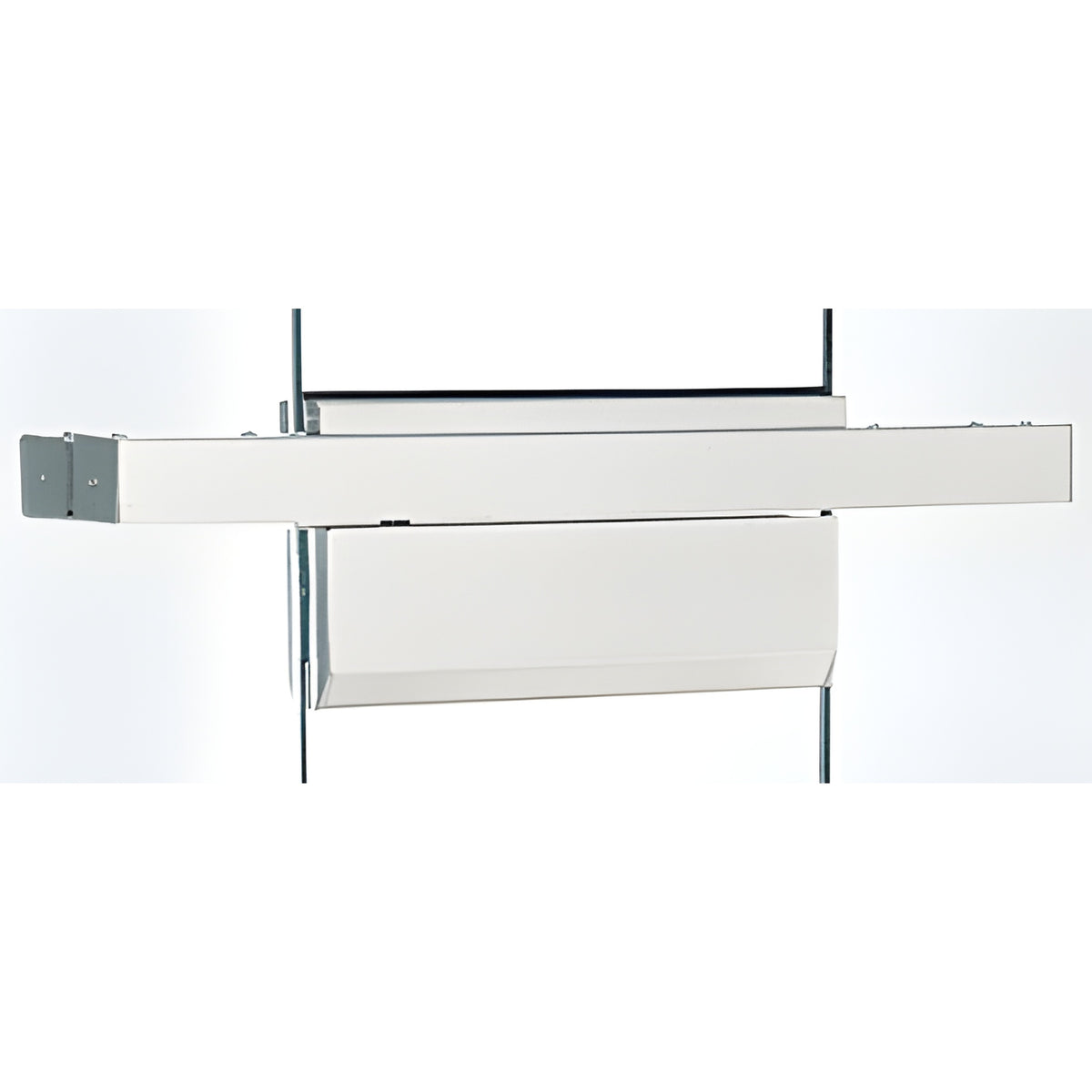 CRL Polished Stainless Single Floating Header for Overhead Concealed Door Closers - Custom Length