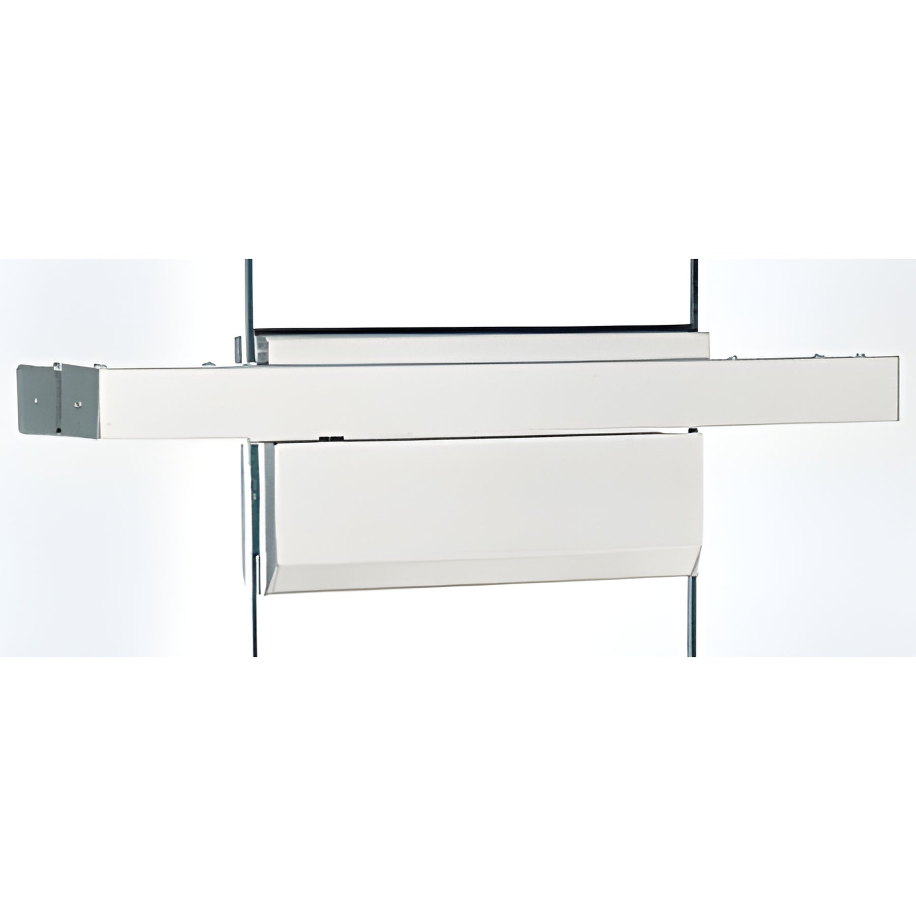 CRL Polished Stainless Single Floating Header for Overhead Concealed Door Closers - Custom Length