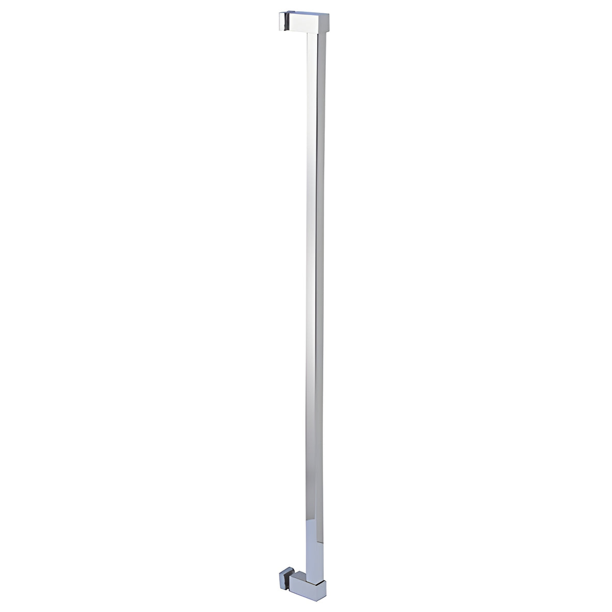 CRL Polished Stainless Single Sided Cut To Size Glass Mounted Square Ladder Style Pull Handle with Square Mounting Posts