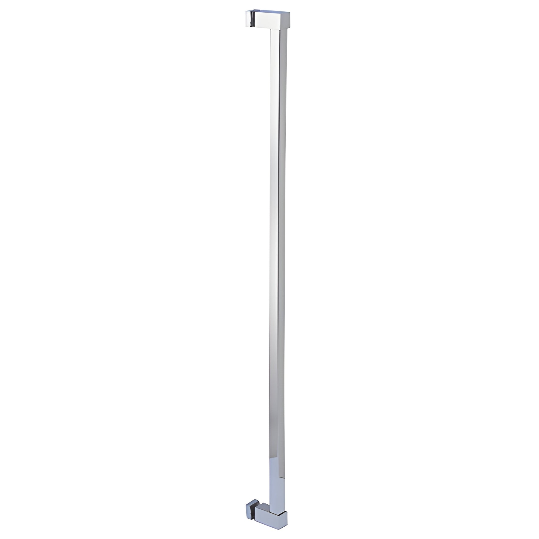 CRL Polished Stainless Single Sided Cut To Size Glass Mounted Square Ladder Style Pull Handle with Square Mounting Posts