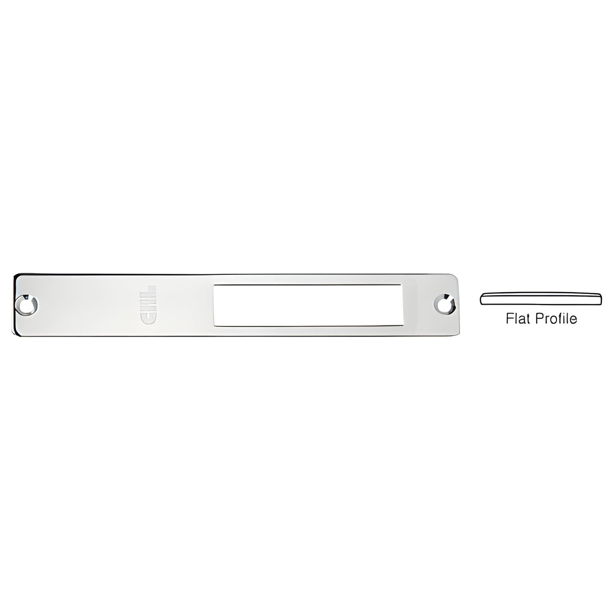 CRL Polished Stainless Strike Faceplate for use with DH410 and DT410 Series Center Locks