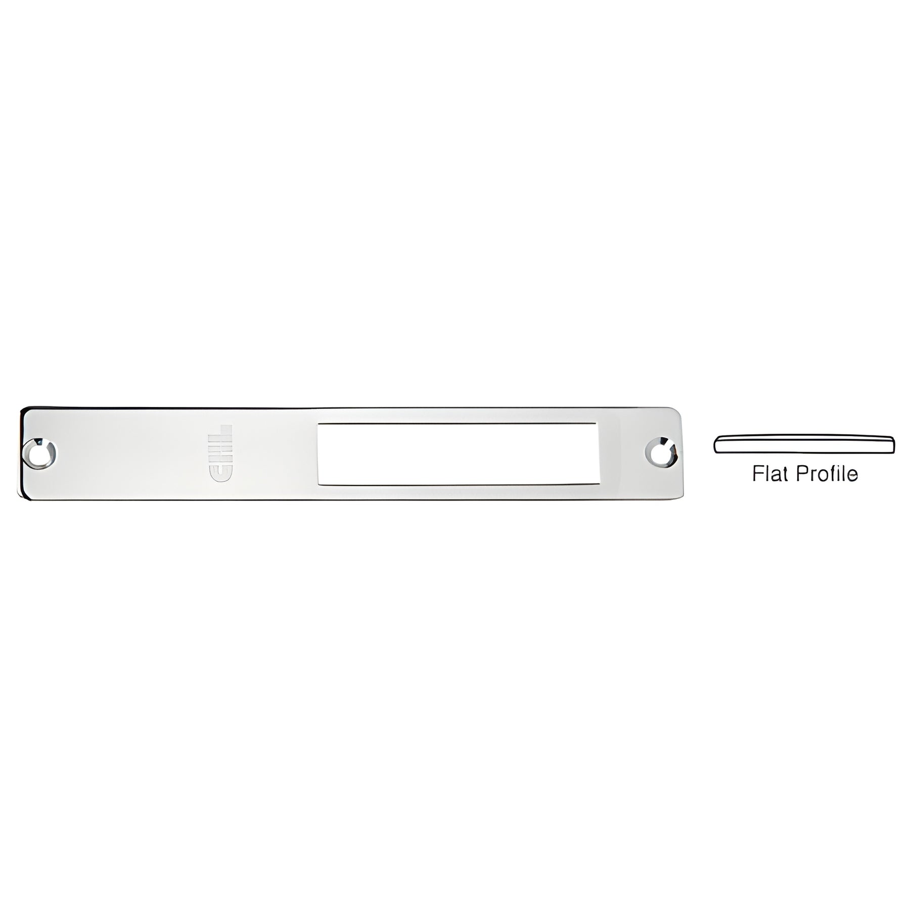 CRL Polished Stainless Strike Faceplate for use with DH410 and DT410 Series Center Locks