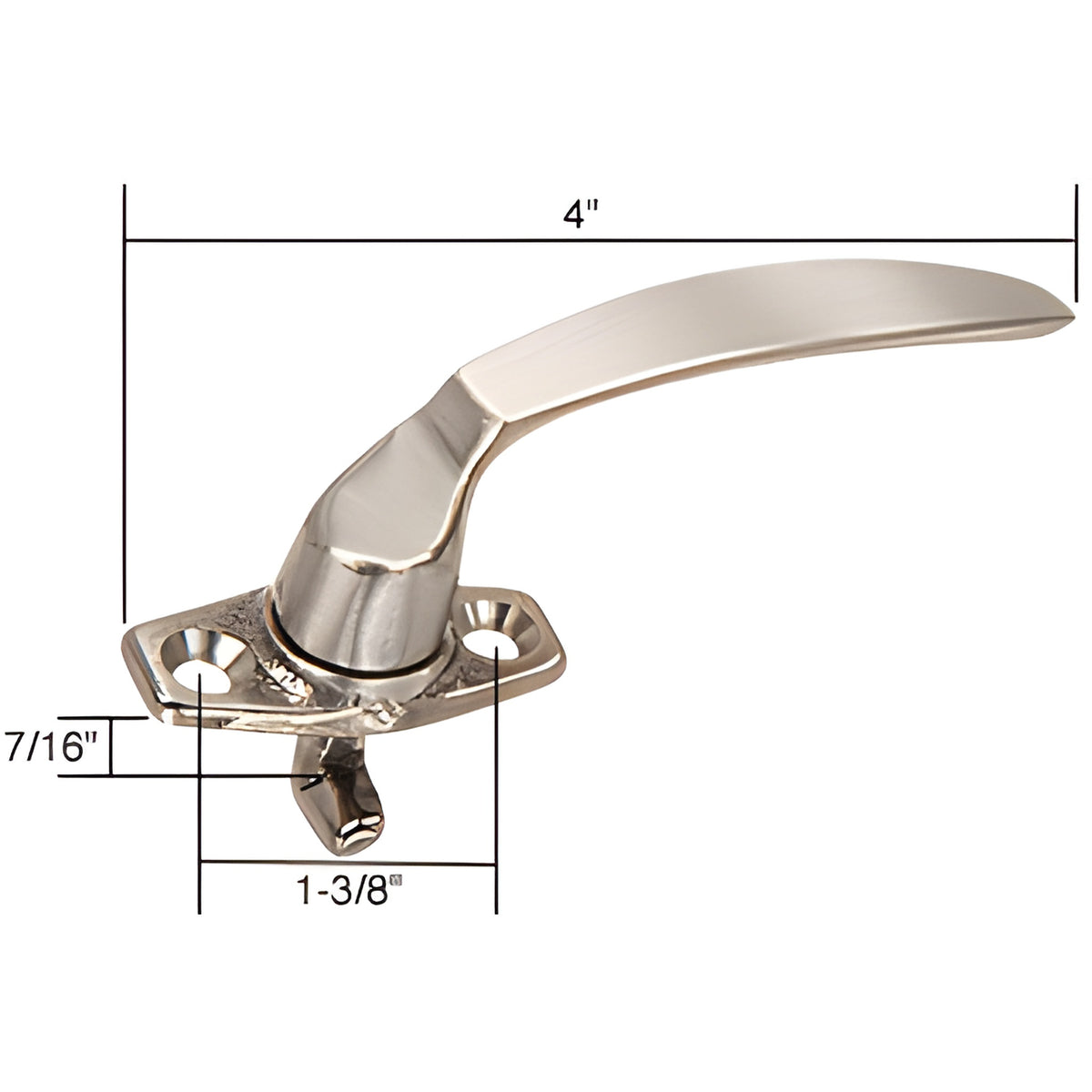 CRL Right Hand Casement Project-In Locking Handle 7/16" Hook Projection