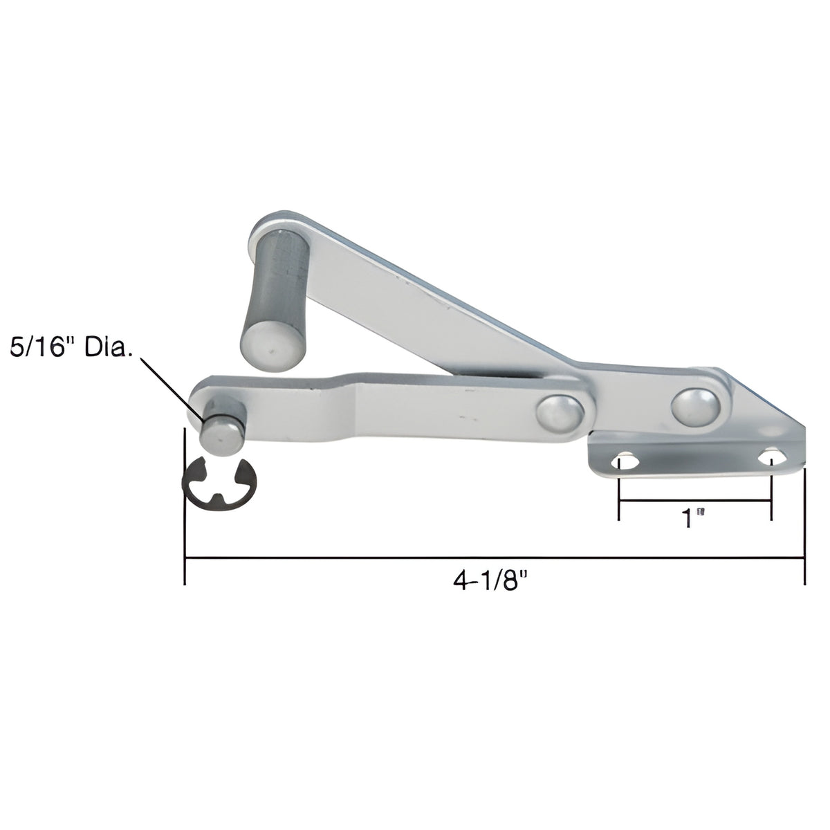 CRL Right Hand Louver or Jalousie Window Operator for International