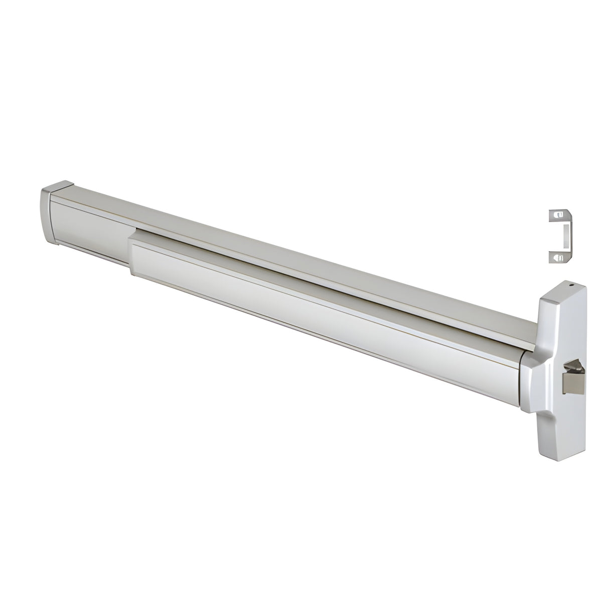 CRL Satin Aluminum 36" Jackson® 2095 Push Pad Series Right Hand Reverse Rim Panic Exit Device