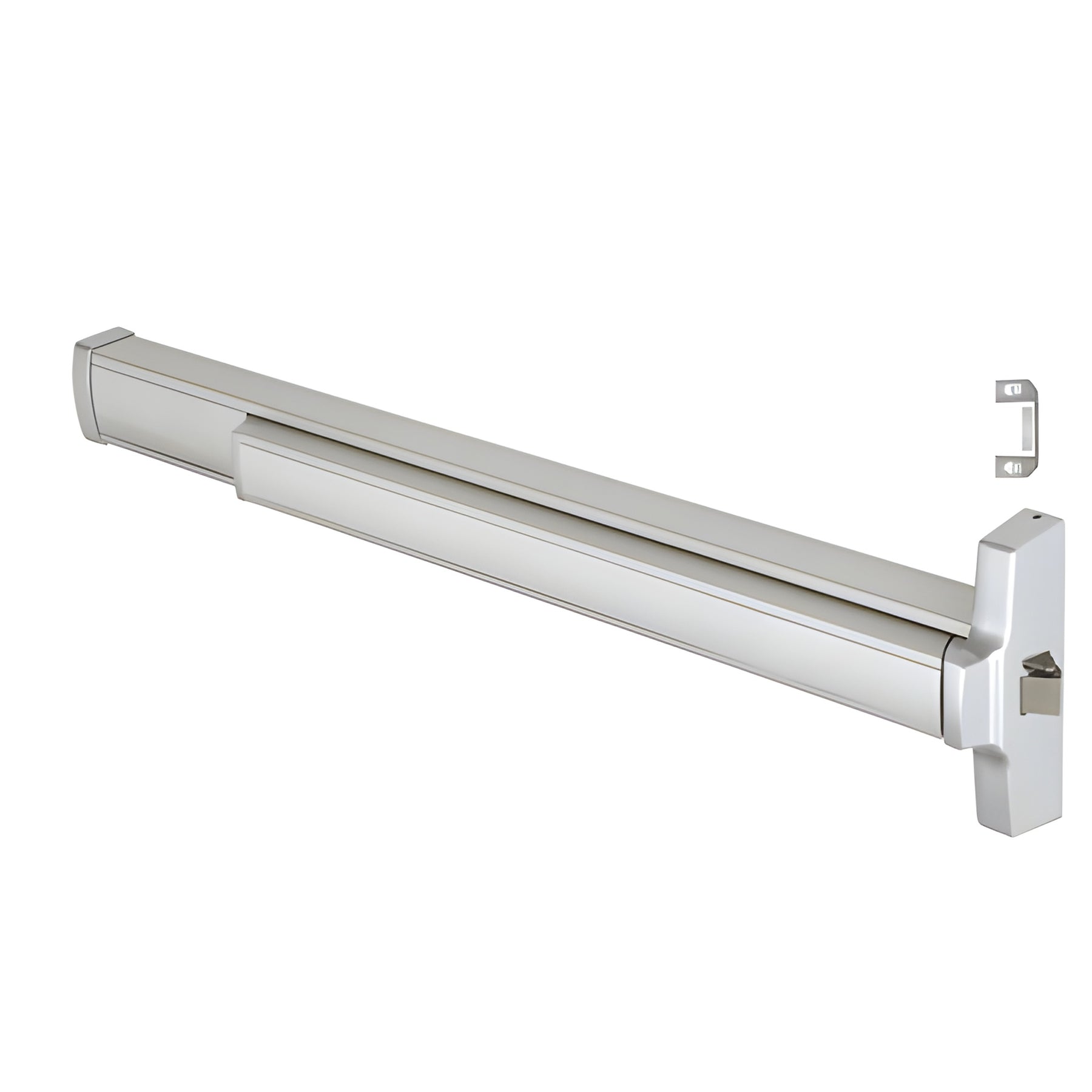 CRL Satin Aluminum 36" Jackson® 2095 Push Pad Series Right Hand Reverse Rim Panic Exit Device