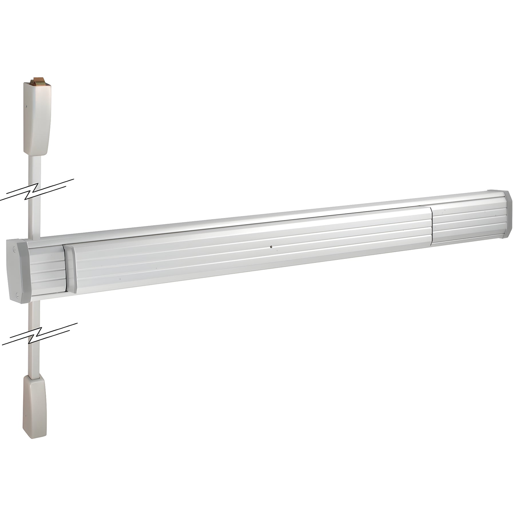 CRL Satin Aluminum 36" x 96" Jackson® 1275 Push Pad Surface Vertical Rod Panic Exit Device