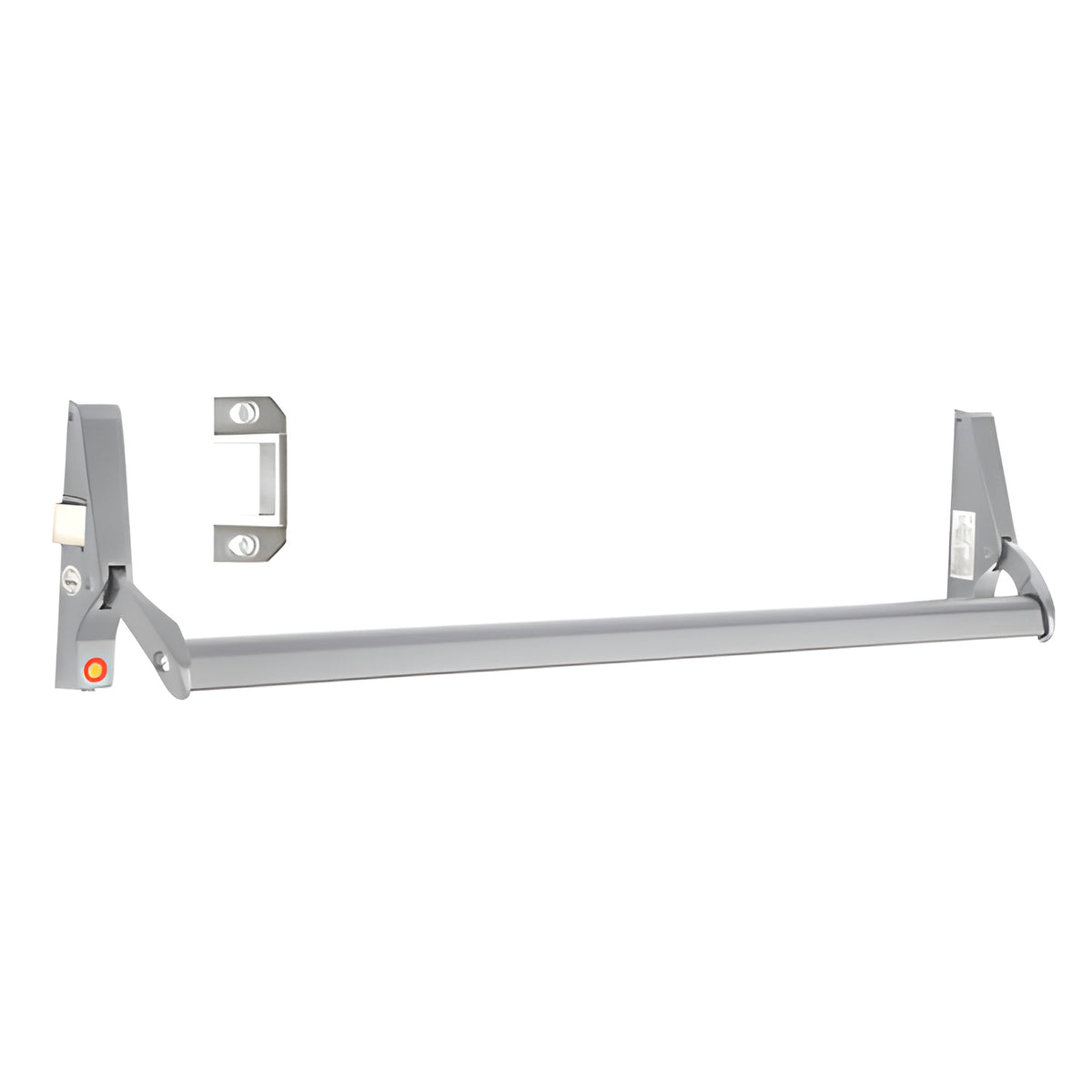 CRL Satin Aluminum 48" Jackson® 10 Series Left Hand Reverse Bevel Crossbar Rim Panic Exit Device