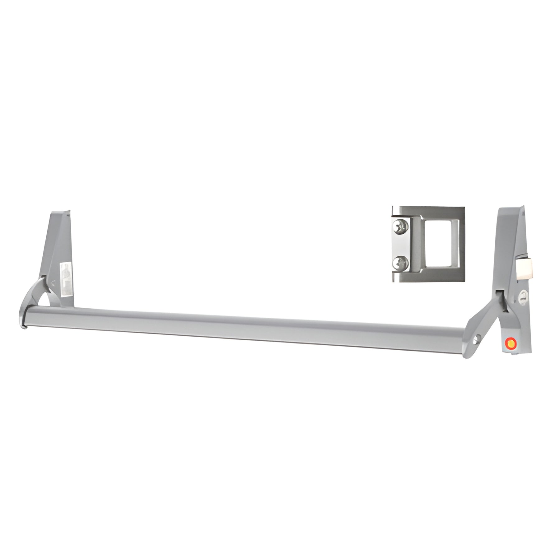 CRL Satin Aluminum 48" Jackson® 10 Series Right Hand Reverse Bevel Crossbar Rim Panic Exit Device, 'S' Type Strike