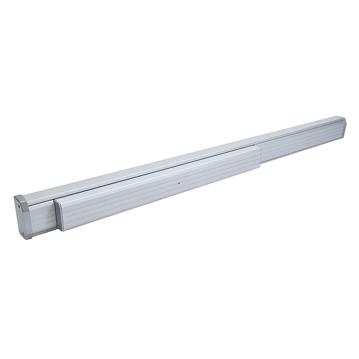 CRL Satin Aluminum 48" Jackson® 1285 Push Pad Concealed Vertical Rod Left Hand Reverse Bevel Panic Exit Device with 7' Rod and Case