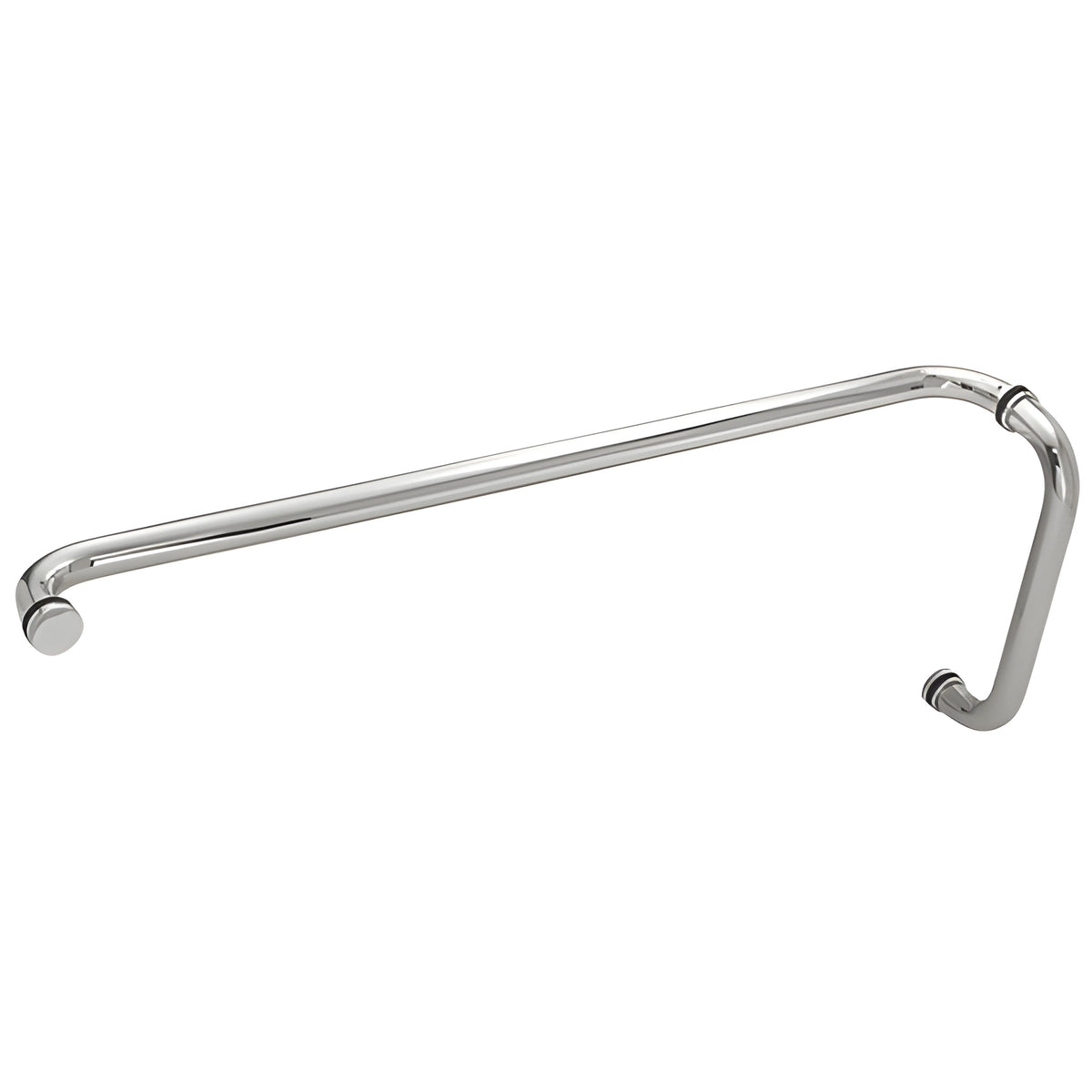 CRL Satin Anodized 12" x 28" Back-to-Back Straight Combination Push and Pull Handle Set