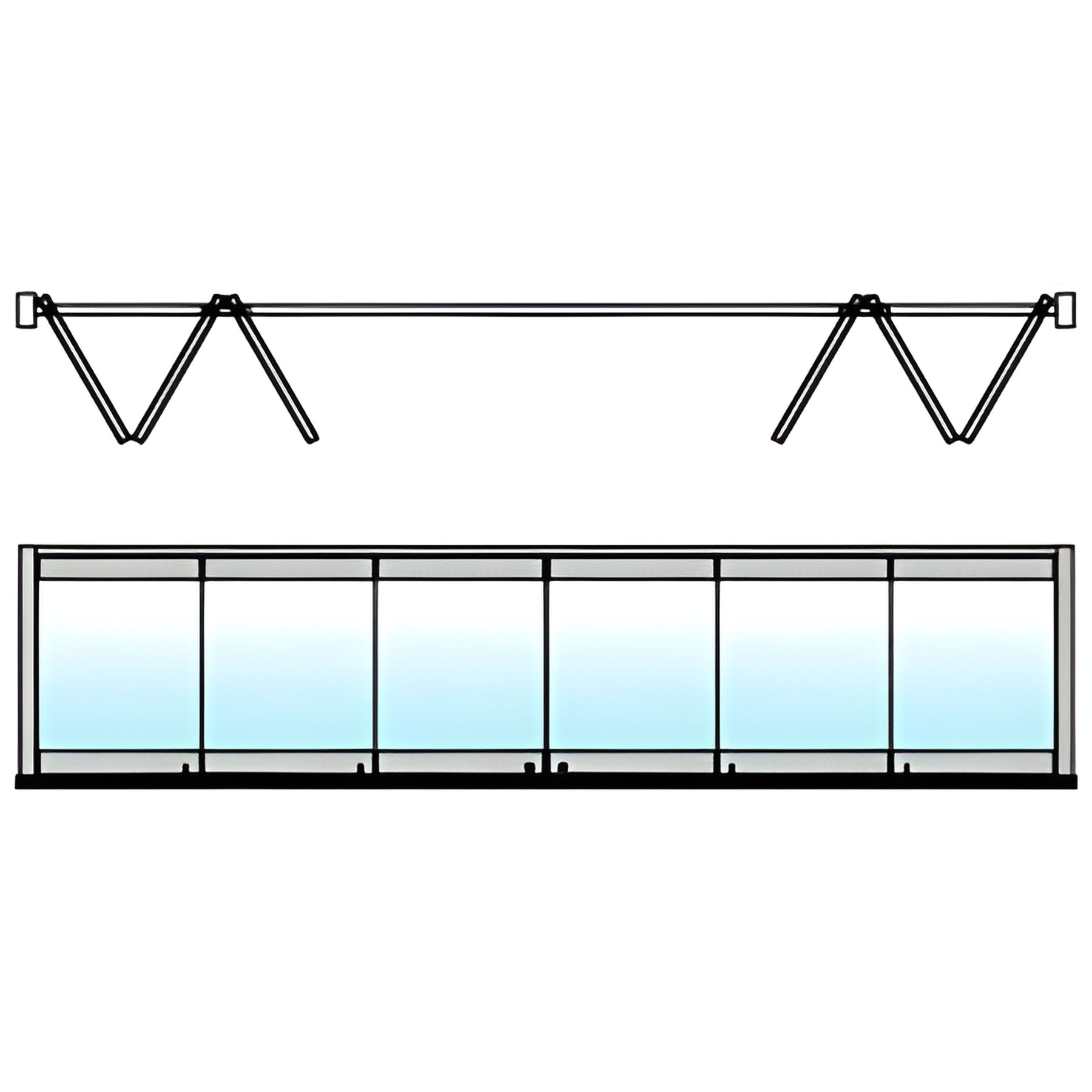 CRL Satin Anodized 120" Length Bottom Guide Channel for OT Series Top Hung Sliders and Bi-Fold Doors