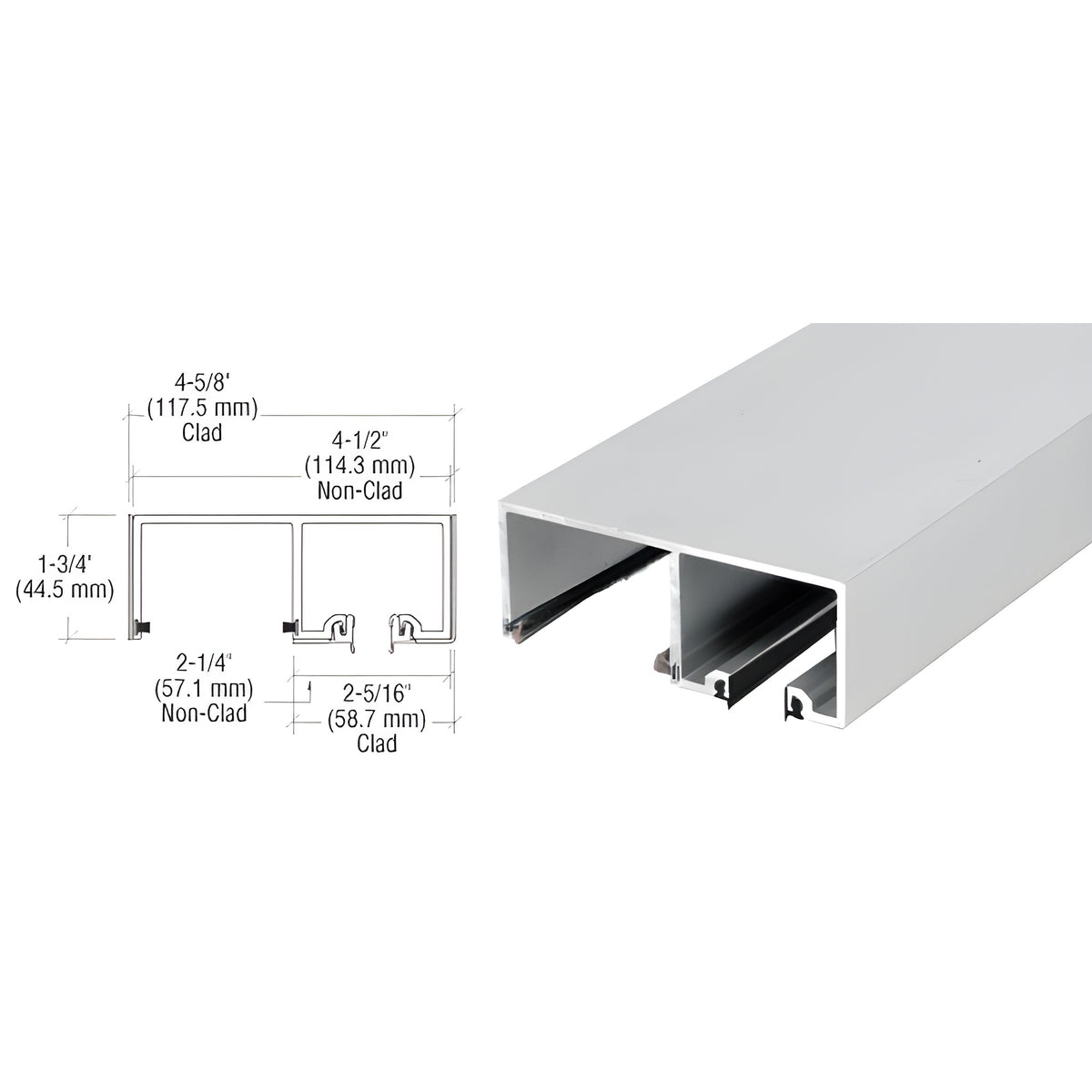 CRL Satin Anodized 120" SSR Top Track