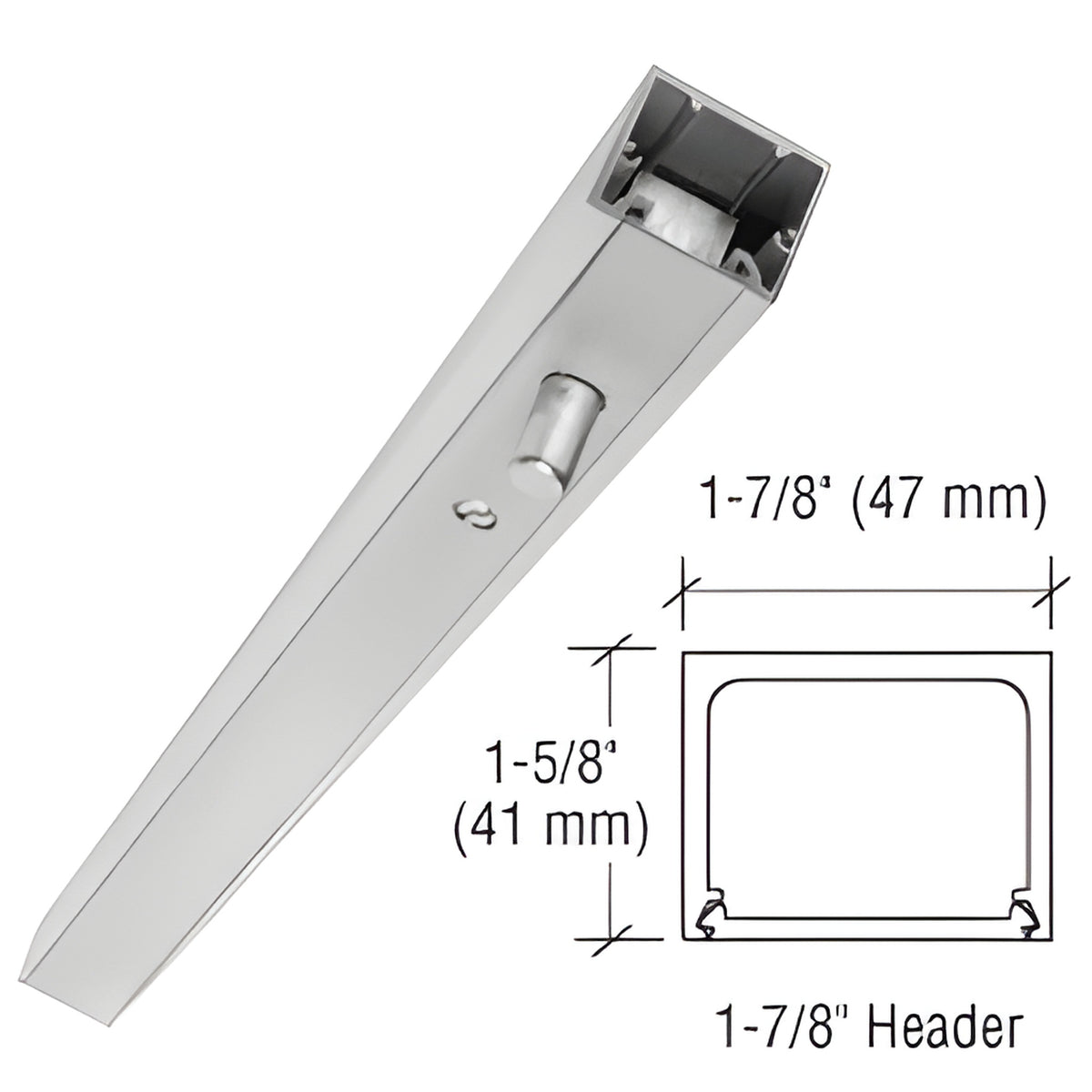CRL Satin Anodized 36" Stock Size Narrow Header