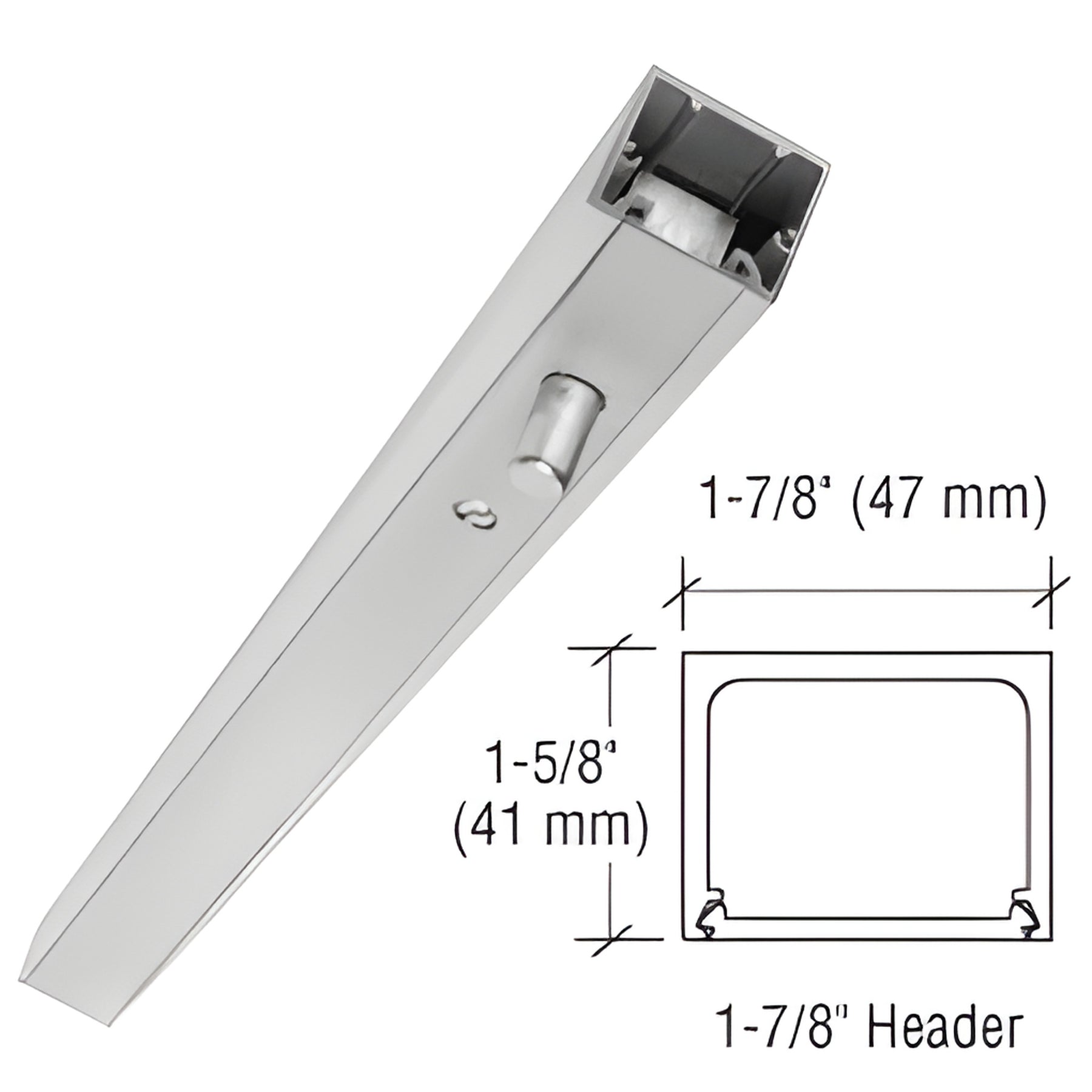 CRL Satin Anodized 36" Stock Size Narrow Header