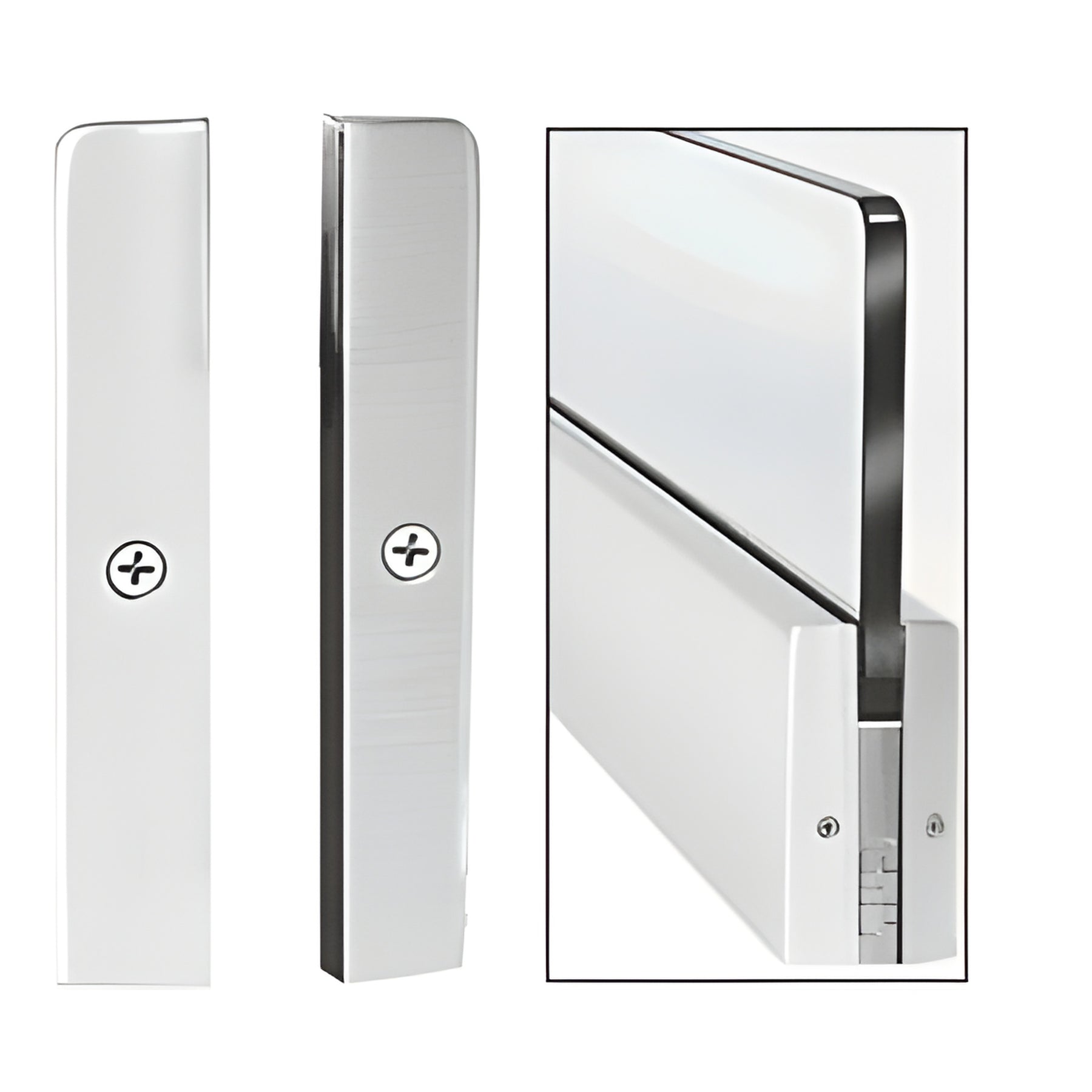CRL Satin Anodized 4" Split Square End Cap