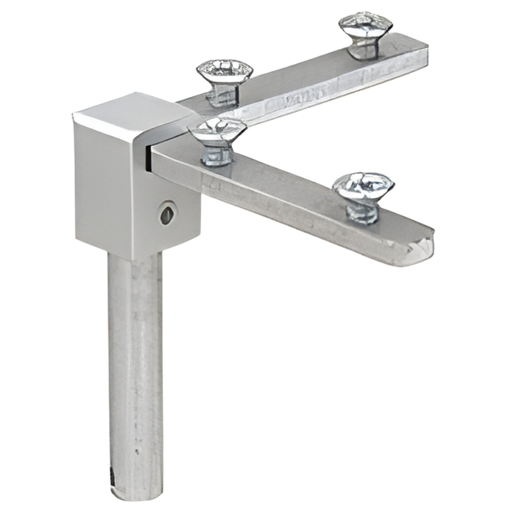 CRL Satin Anodized Corner Connector for Clover Showcase