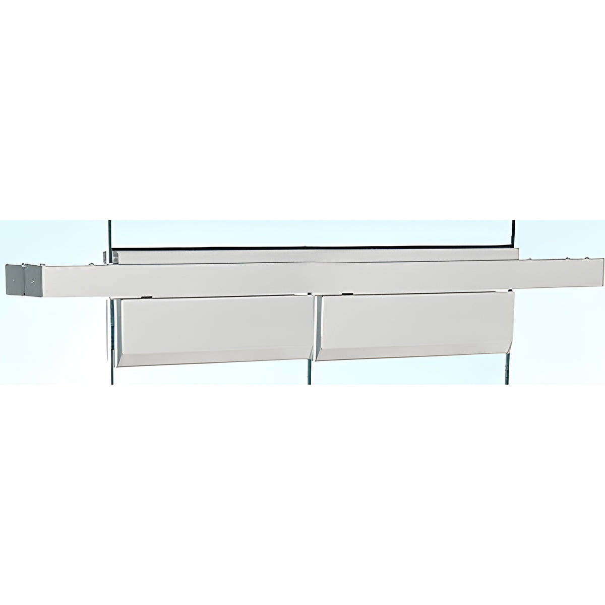 CRL Satin Anodized Double Floating Header for Overhead Concealed Door Closers - for 72" Wide Opening