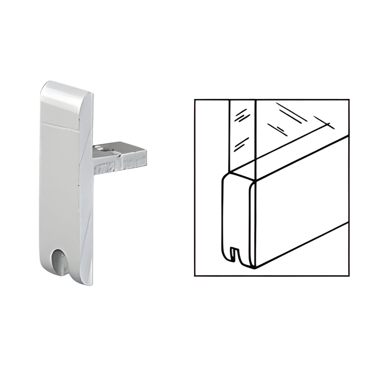 CRL Satin Anodized End Cap for MC610 'H' Bar