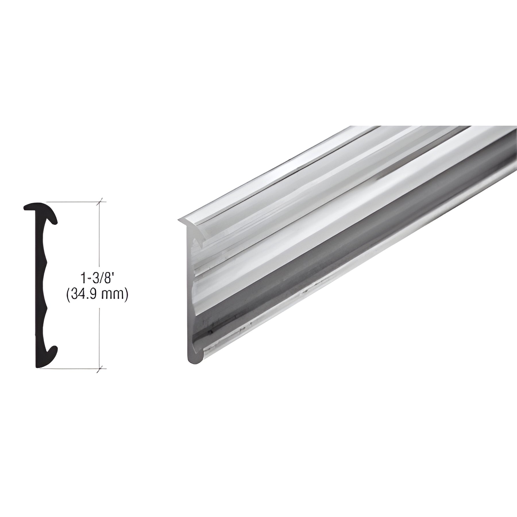 CRL Satin Anodized Price Tag Molding Extrusion
