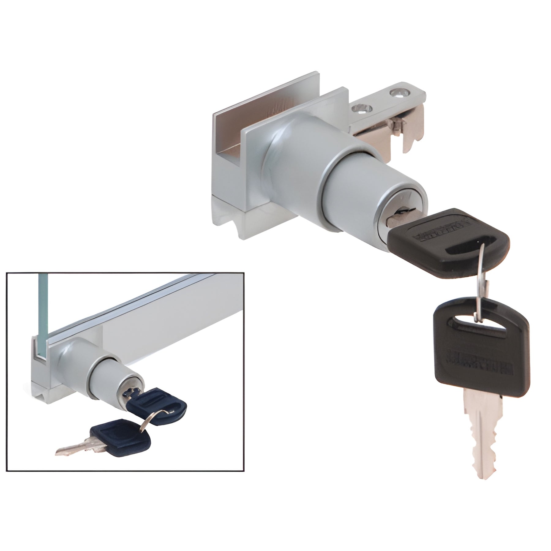CRL Satin Anodized "Randomly Keyed" Lock for S710 Security H-Bar