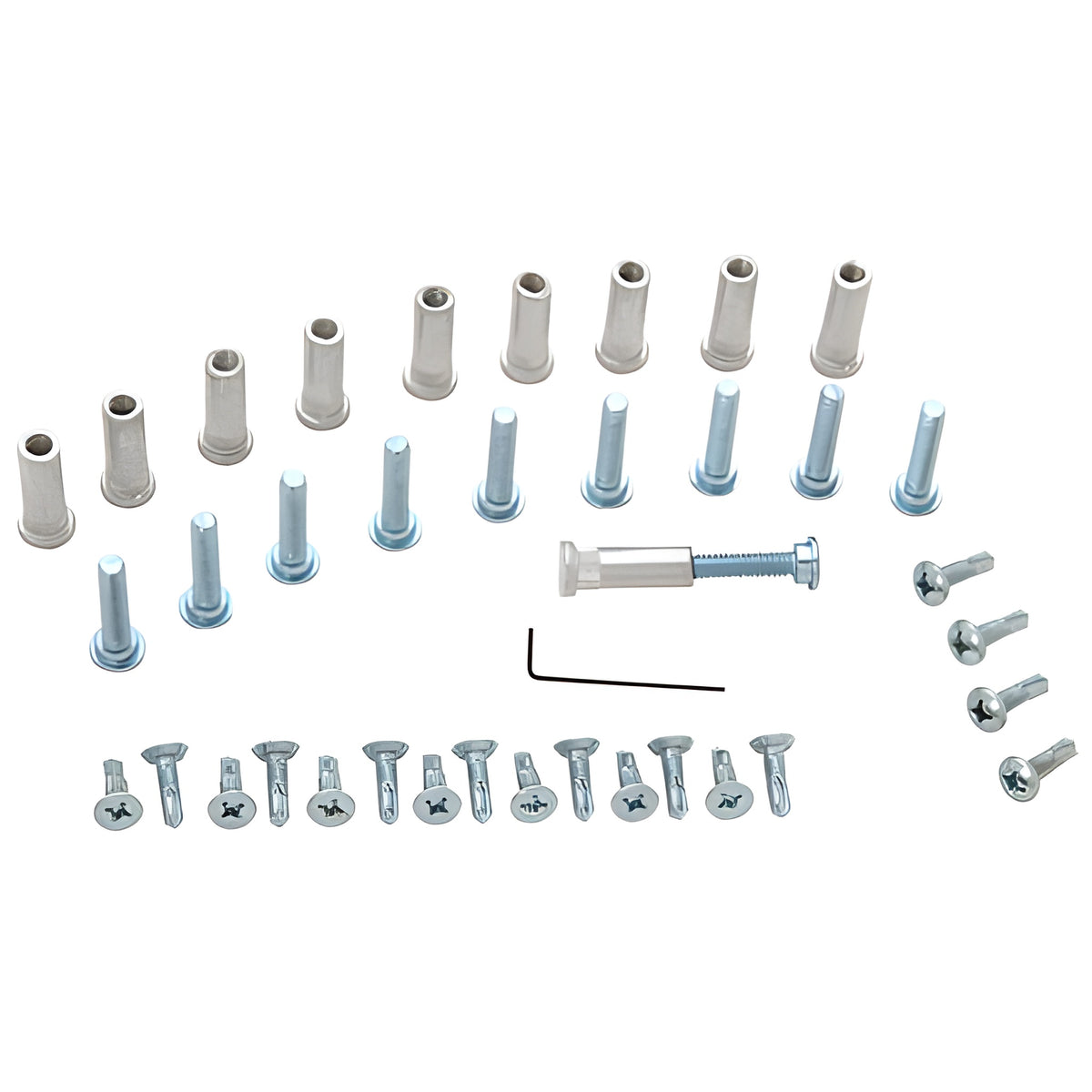 CRL Satin Anodized Replacement Screw Pack for 100/150 Series Continuous Geared Hinges