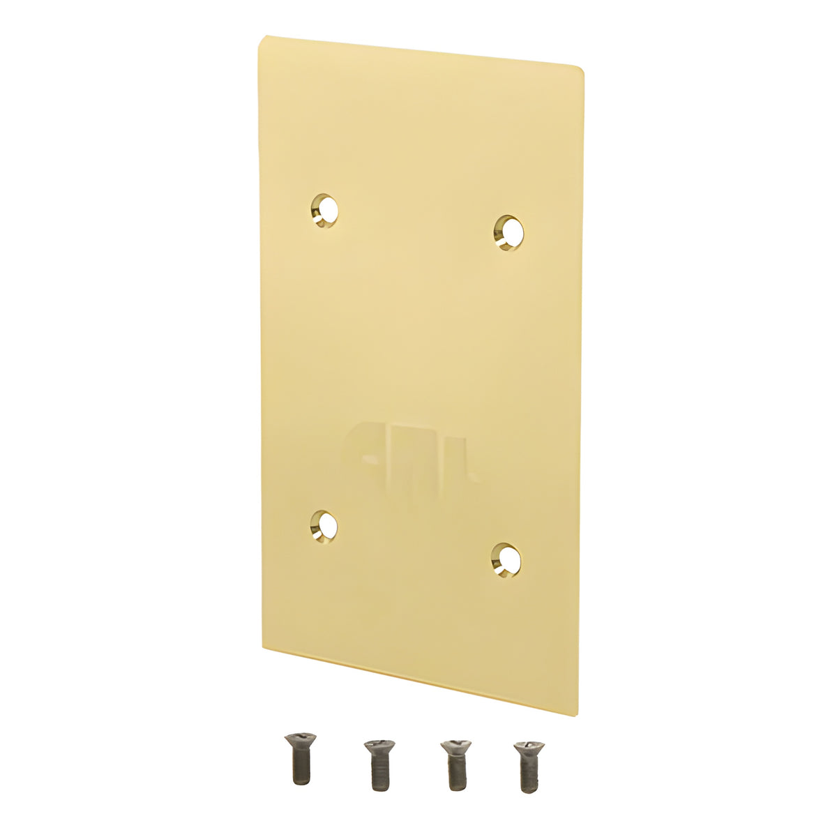CRL Satin Brass End Cap for 9BL56 Series Standard Square Base Shoe
