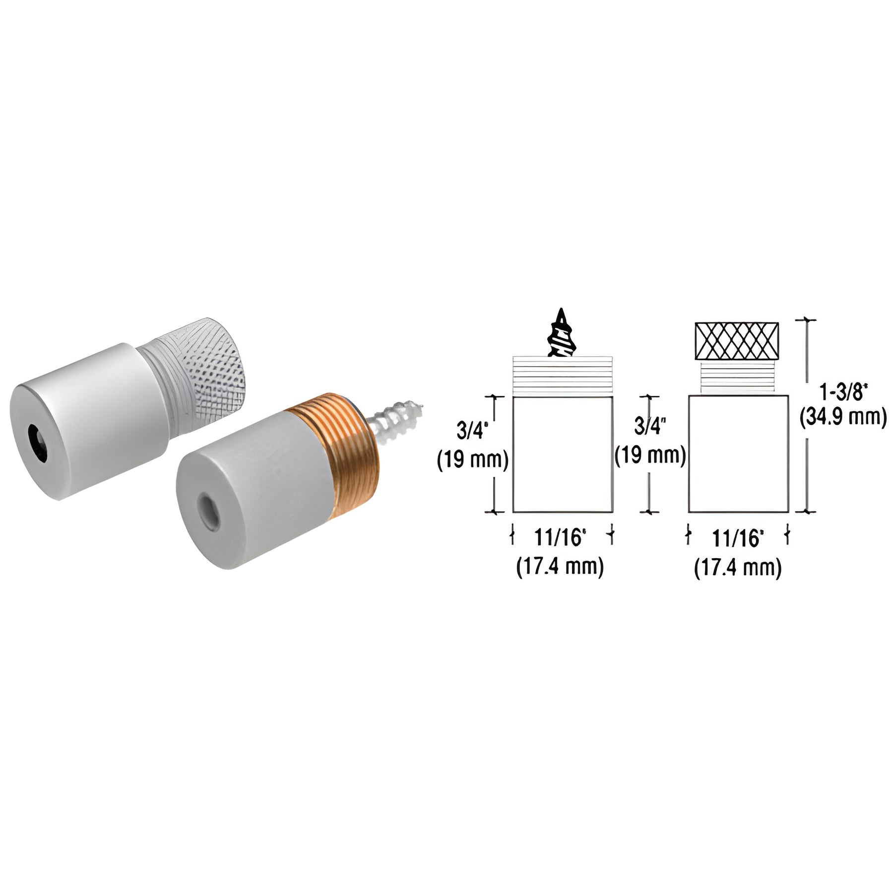 CRL Satin Chrome Anchor Set