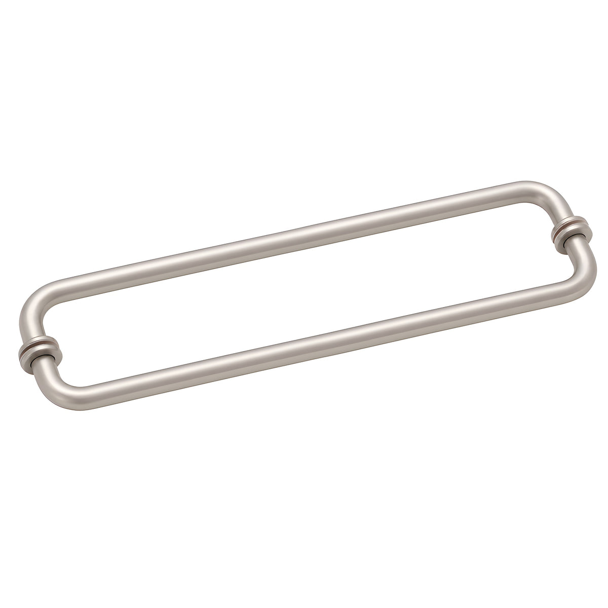 CRL Satin Nickel 18" BM Series Back-to-Back Tubular Towel Bars with Metal Washers