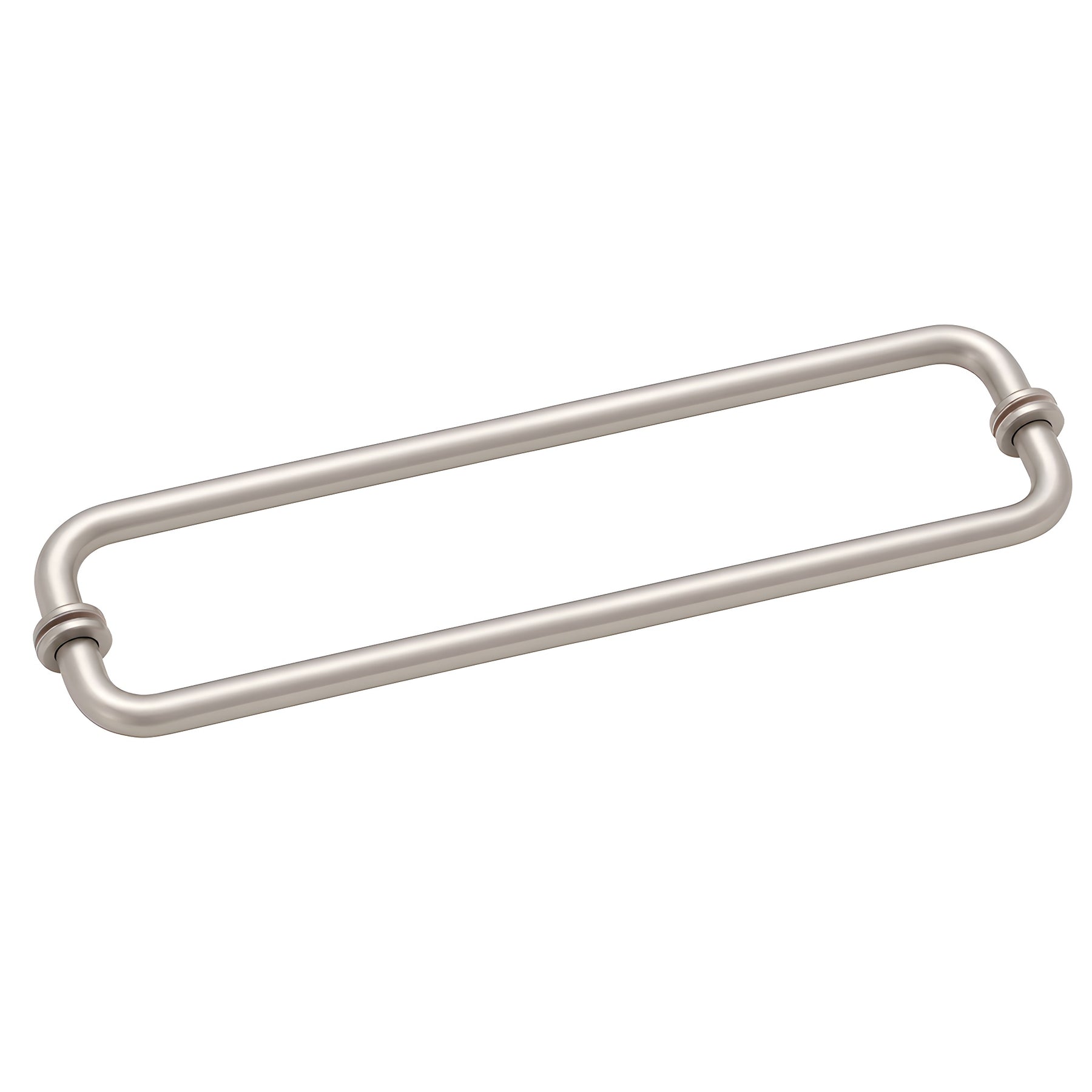 CRL Satin Nickel 18" BM Series Back-to-Back Tubular Towel Bars with Metal Washers