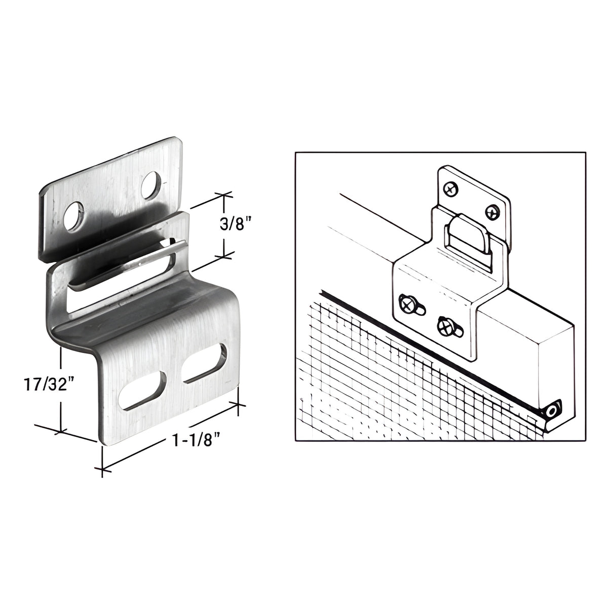 CRL Screen and Storm Window Top Hanger - Carded
