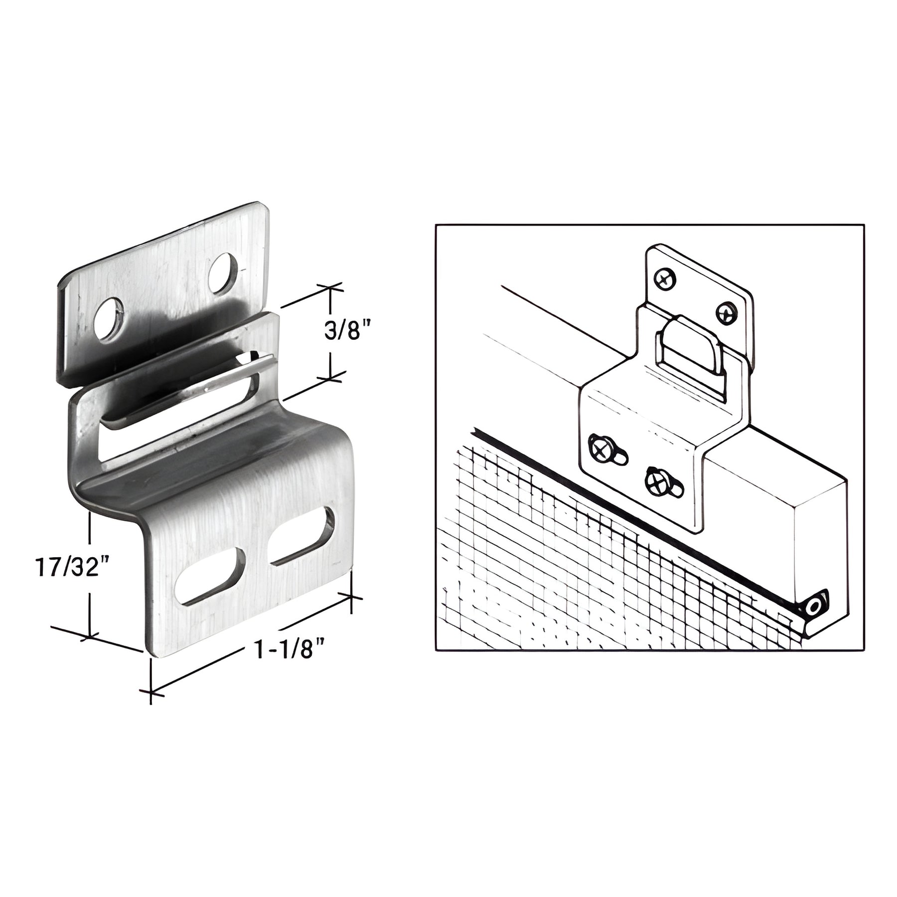 CRL Screen and Storm Window Top Hanger - Carded
