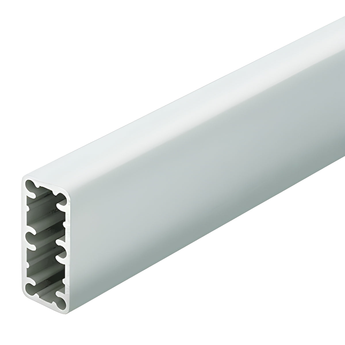 CRL Silver Metallic Trimline 2-3/8" x 1-1/8" Aluminum Post