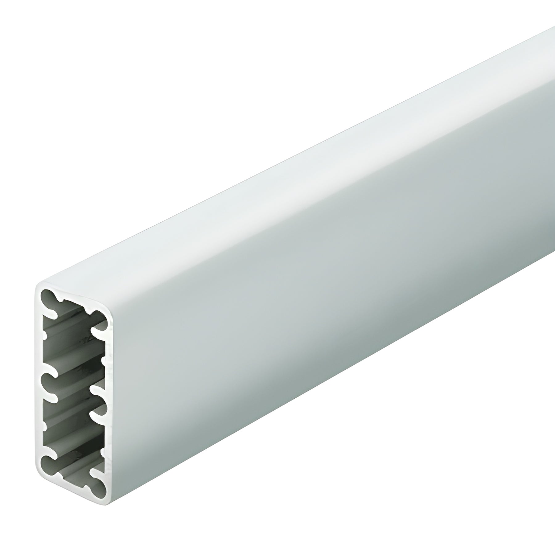 CRL Silver Metallic Trimline 2-3/8" x 1-1/8" Aluminum Post