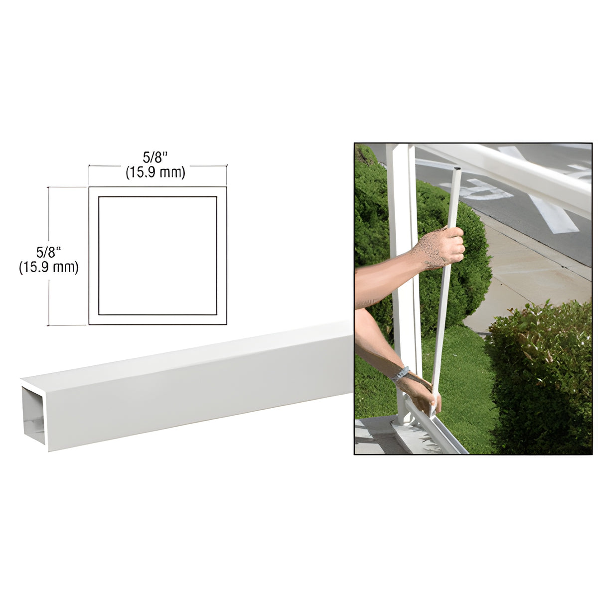 CRL Sky White 100 Series 48" Picket