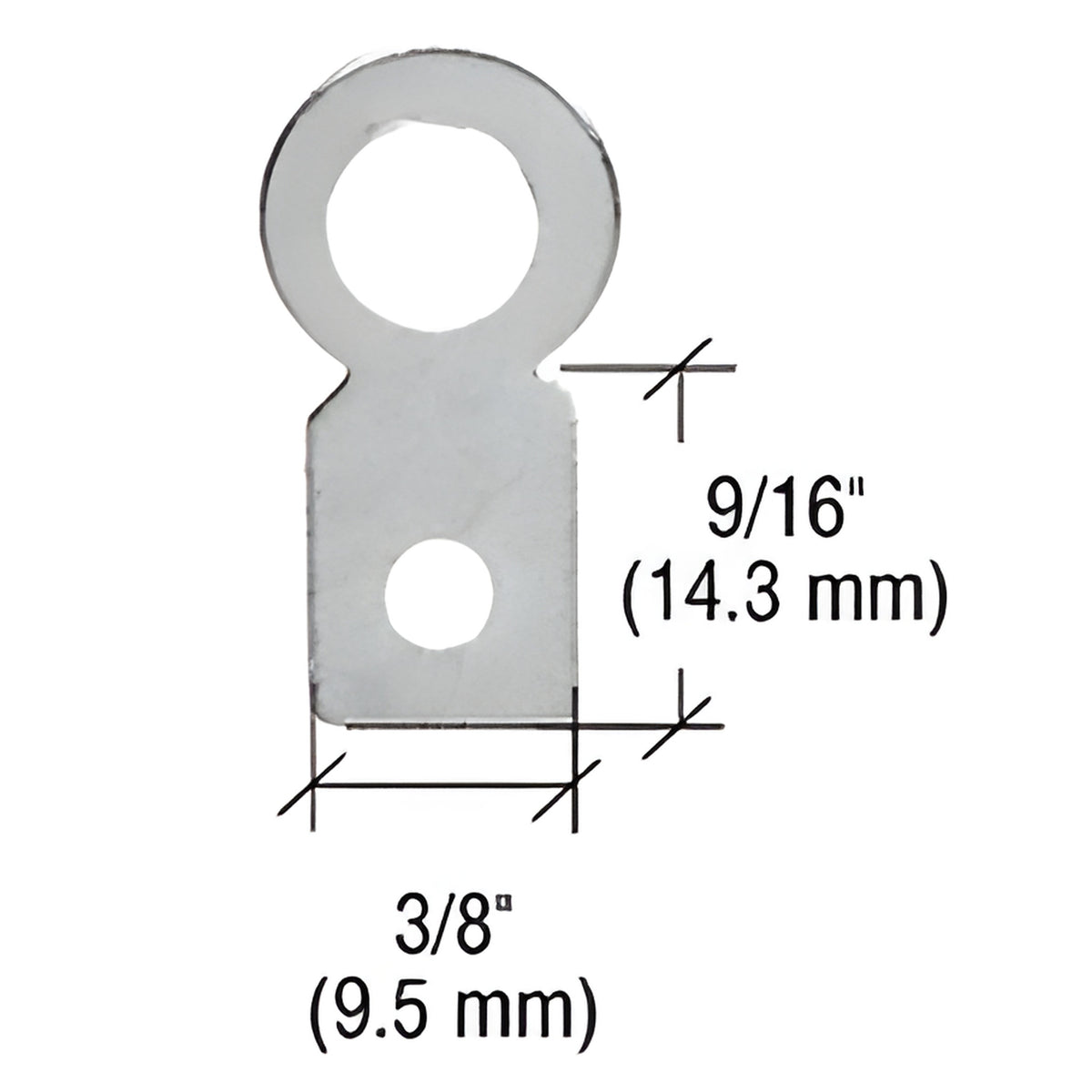 CRL Small Round Eyelet Flat Metal Type Hangers