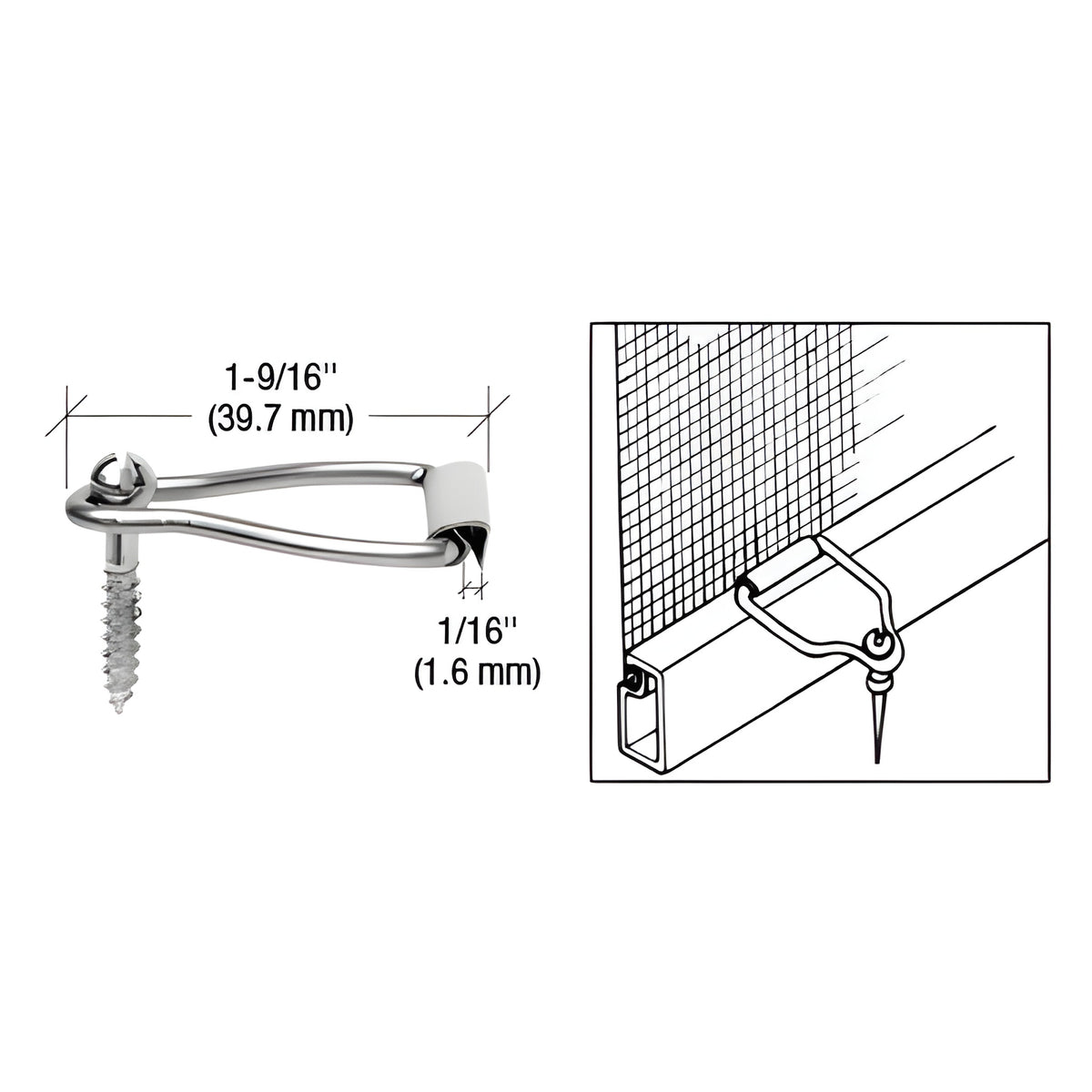 CRL Spline Ball Latch with Screw - Carded