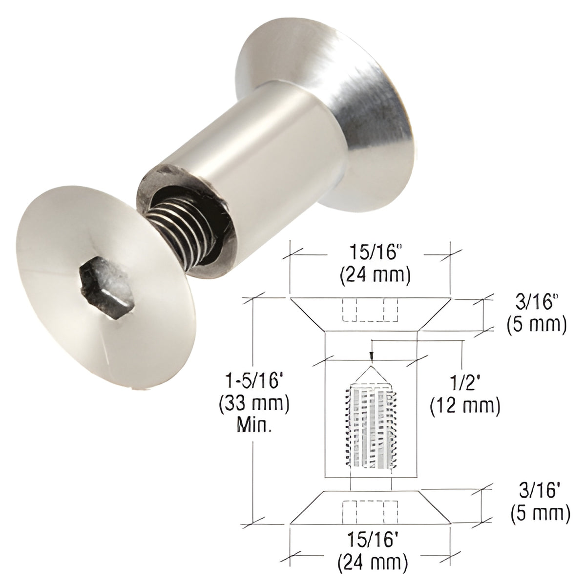 CRL Stainless Steel Sex Bolts