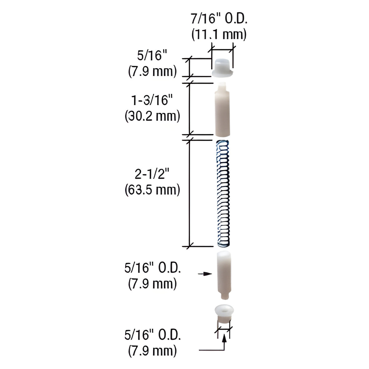 CRL Storm Door Hinge Pins