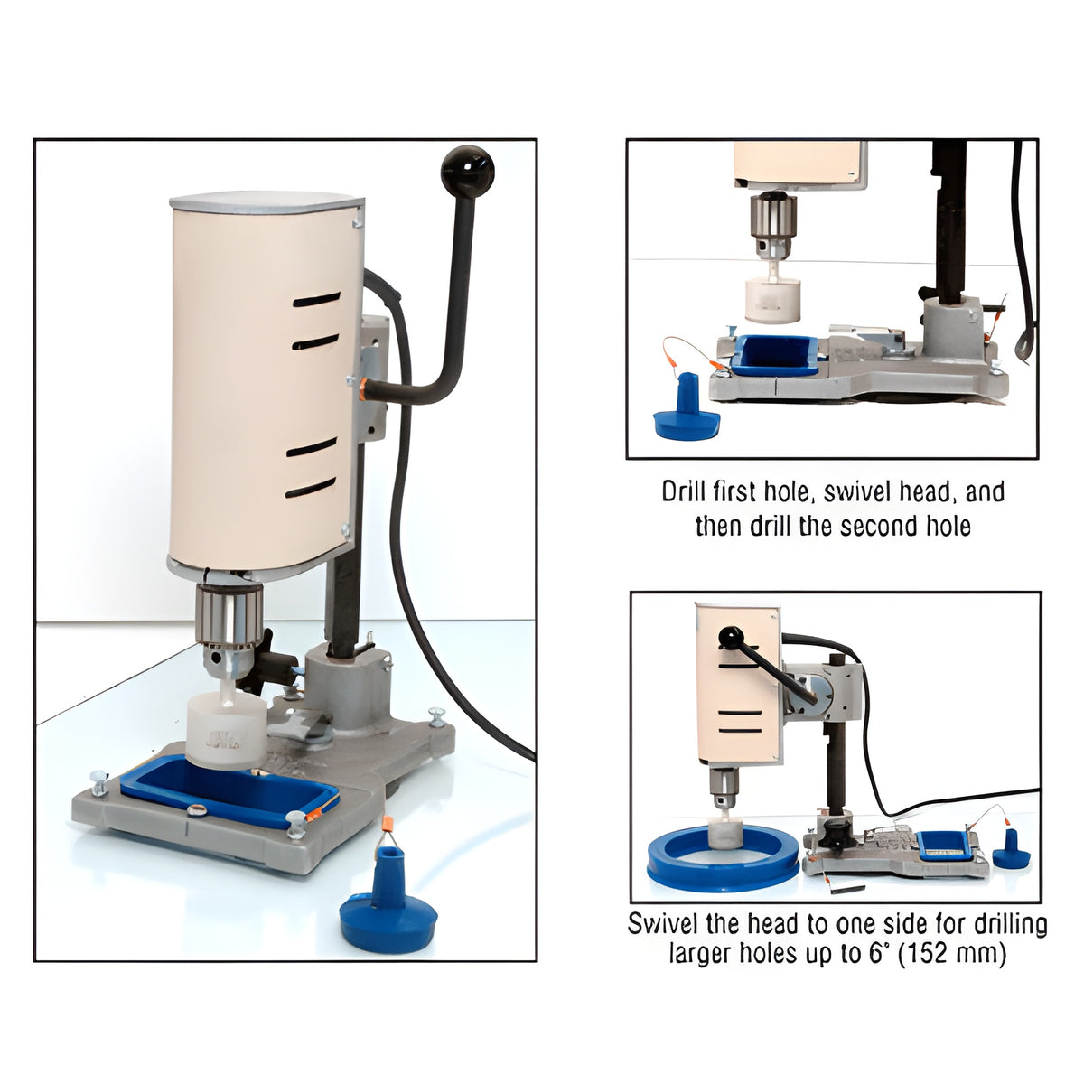 CRL Swivel Glass Drilling Machine