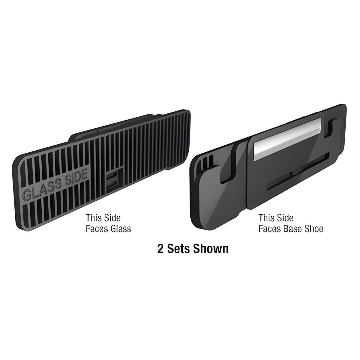 CRL TAPER-LOC® XA Black Taper Set for Laminated Glass