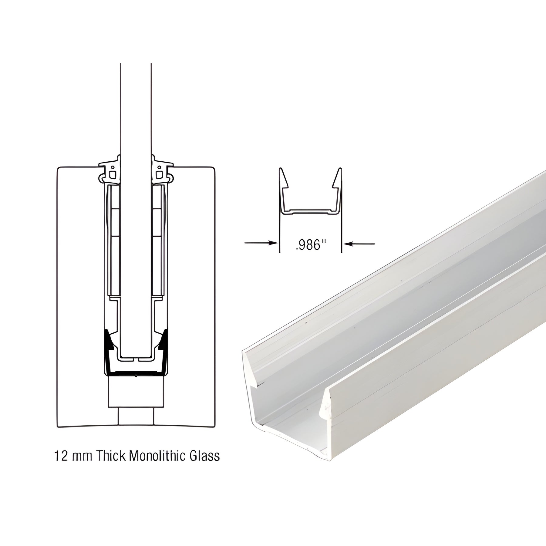 CRL TAPER-LOC® XA Mill Aluminum 10" Setting Base for B5S, B5T, and 8B Base Shoe