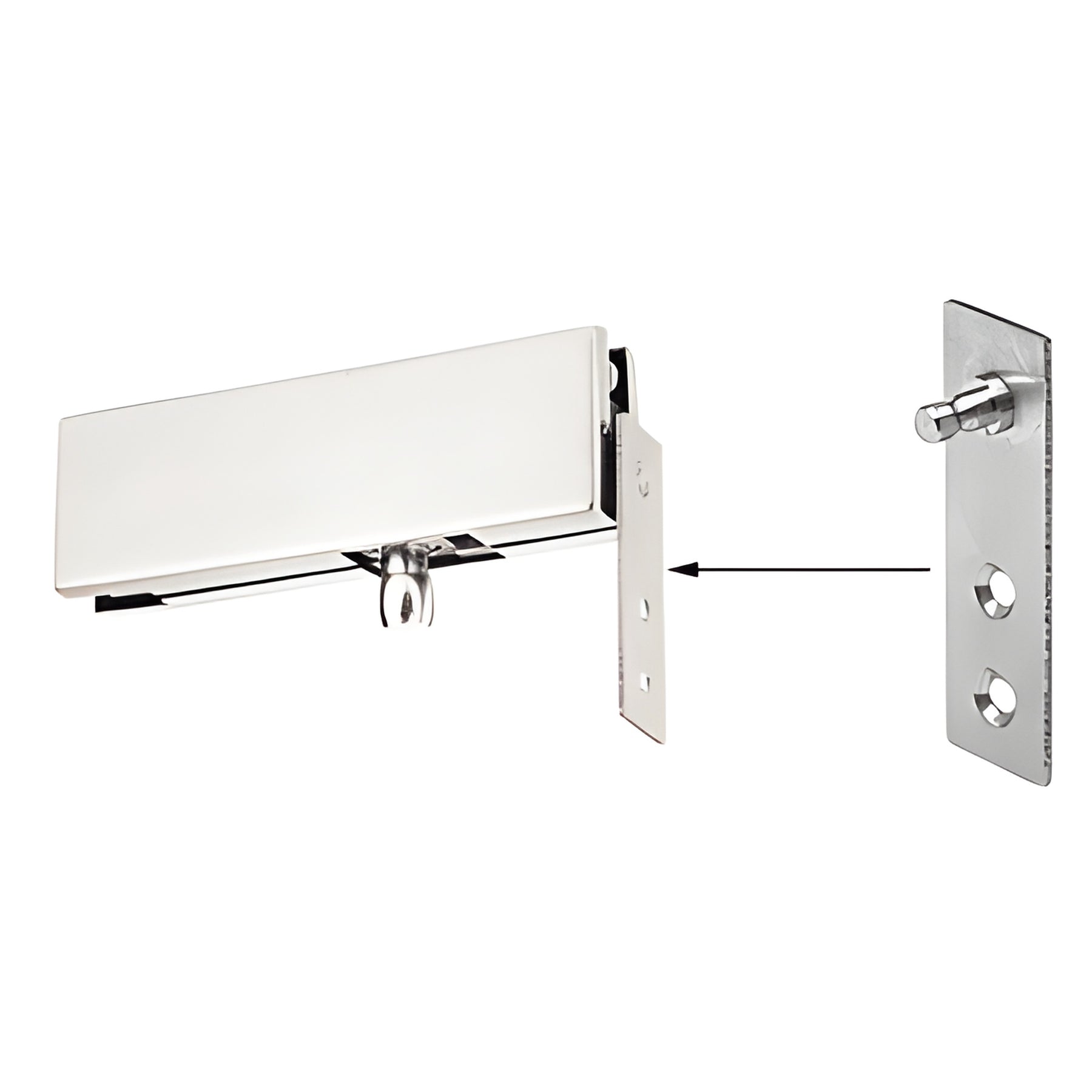CRL Transom Patch Wall Bracket