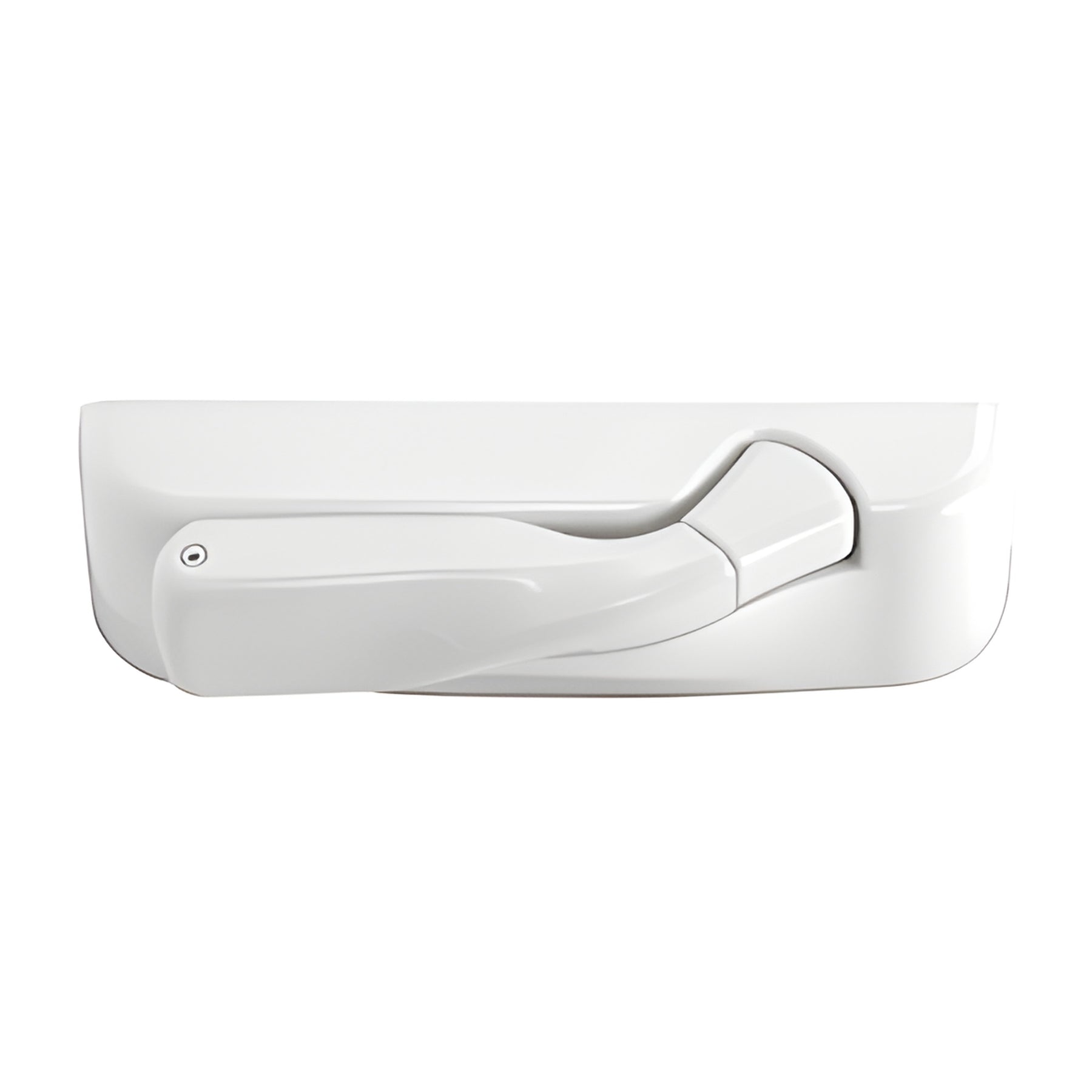 CRL Truth® Encore Brite White, Left Hand Folding Handle and Cover