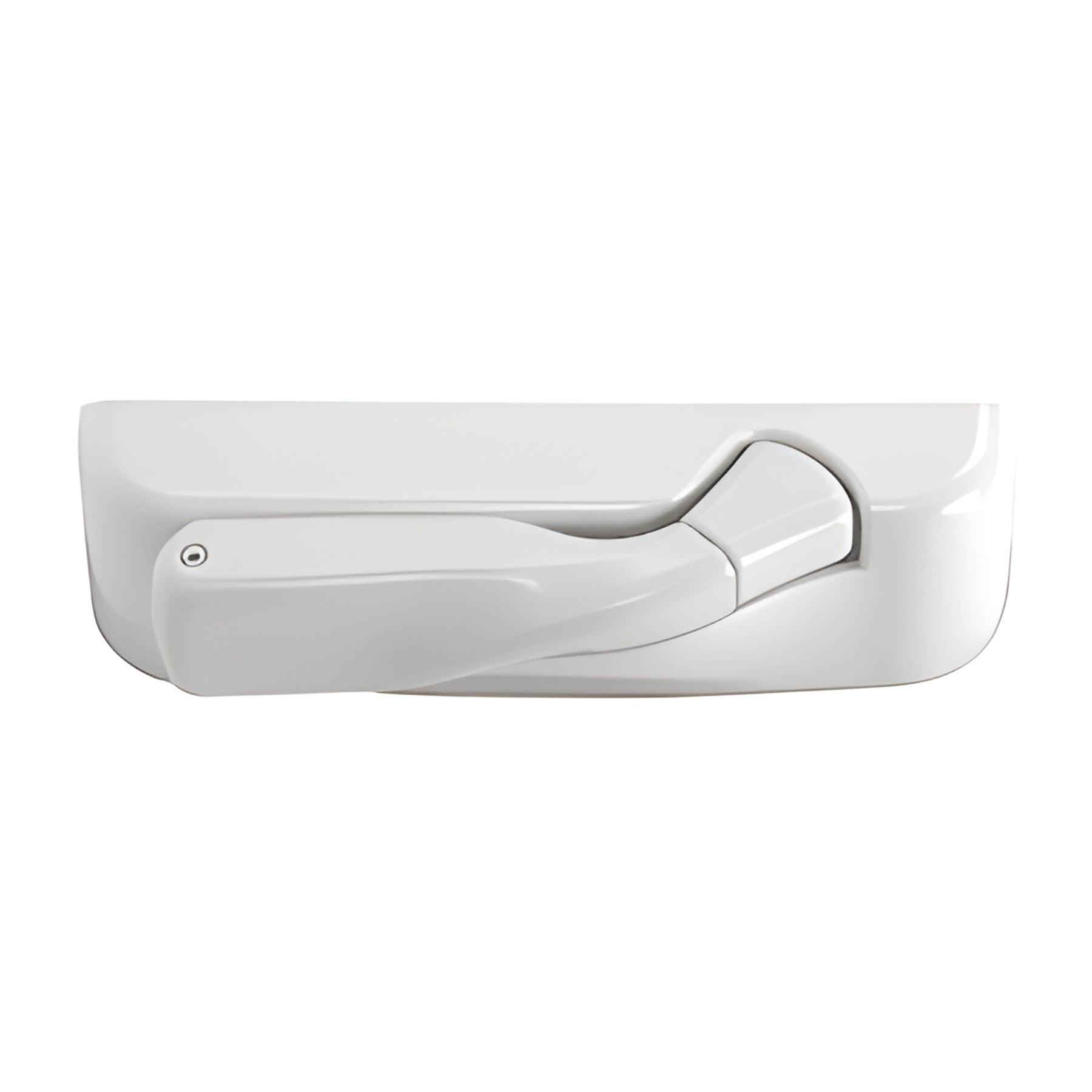 CRL Truth® Encore White, Left Hand Folding Handle and Cover