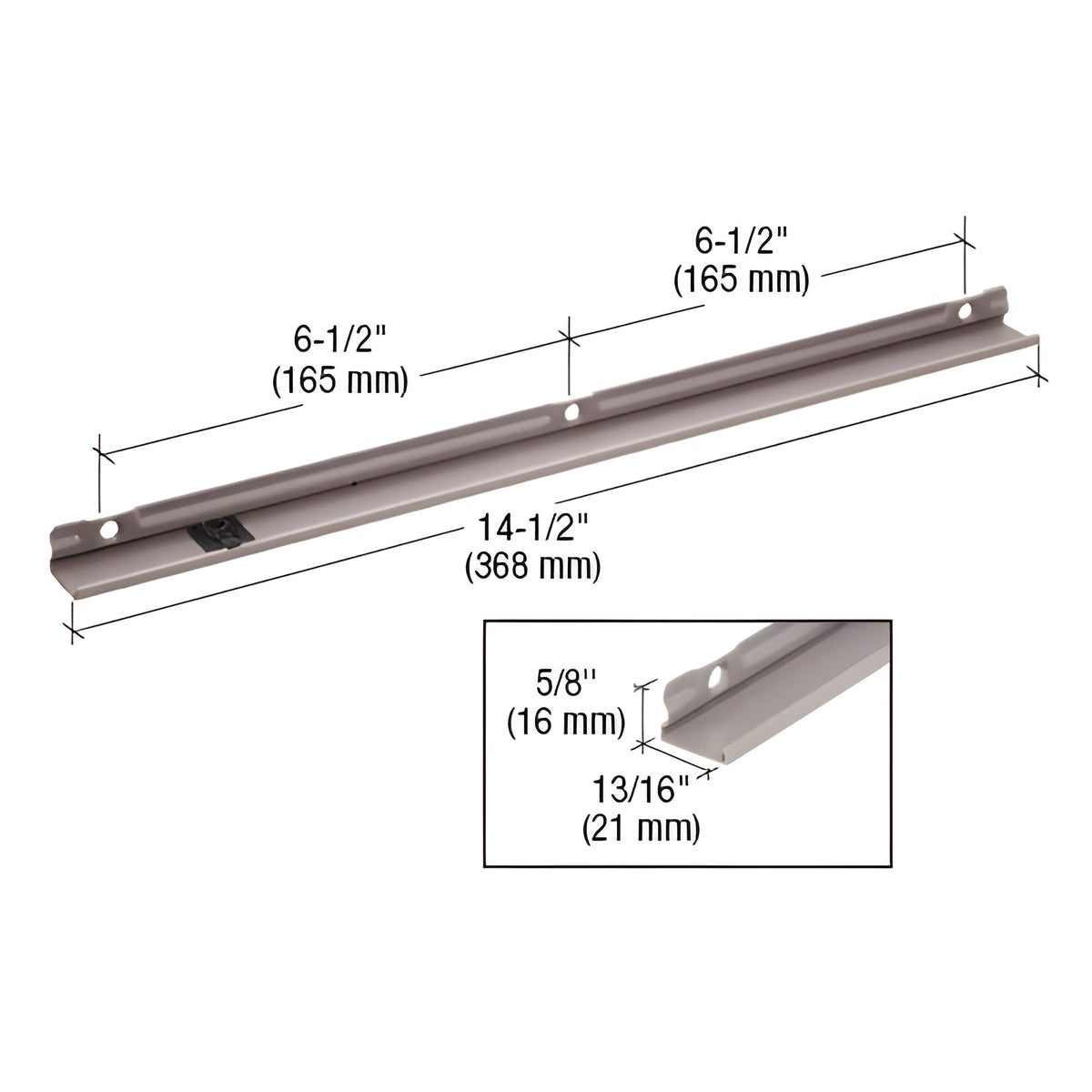 CRL Truth® Stainless Steel Maxim and Encore Operator Track