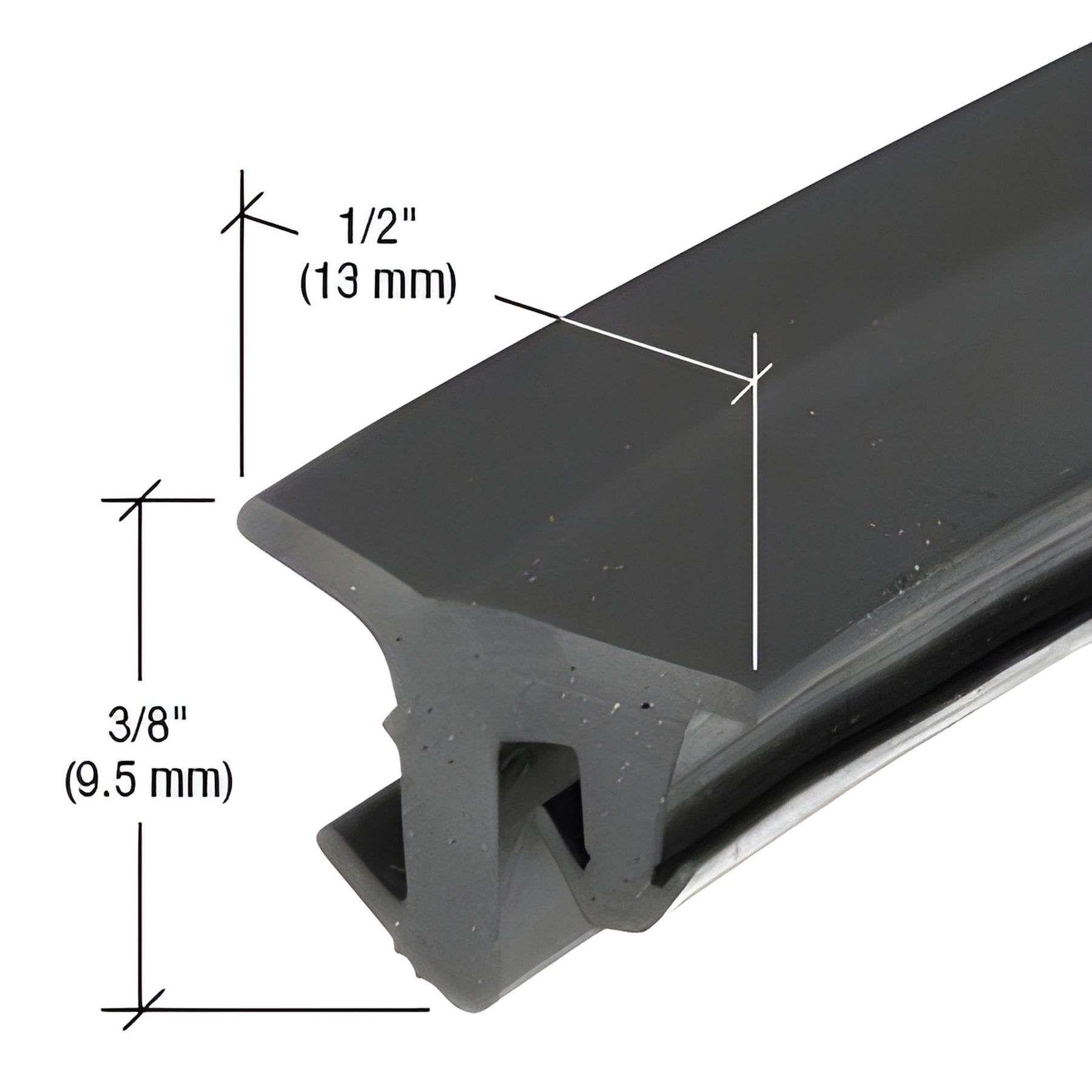 CRL-U.S. Aluminum 1/2" EPDM Storefront Gasket - 500'