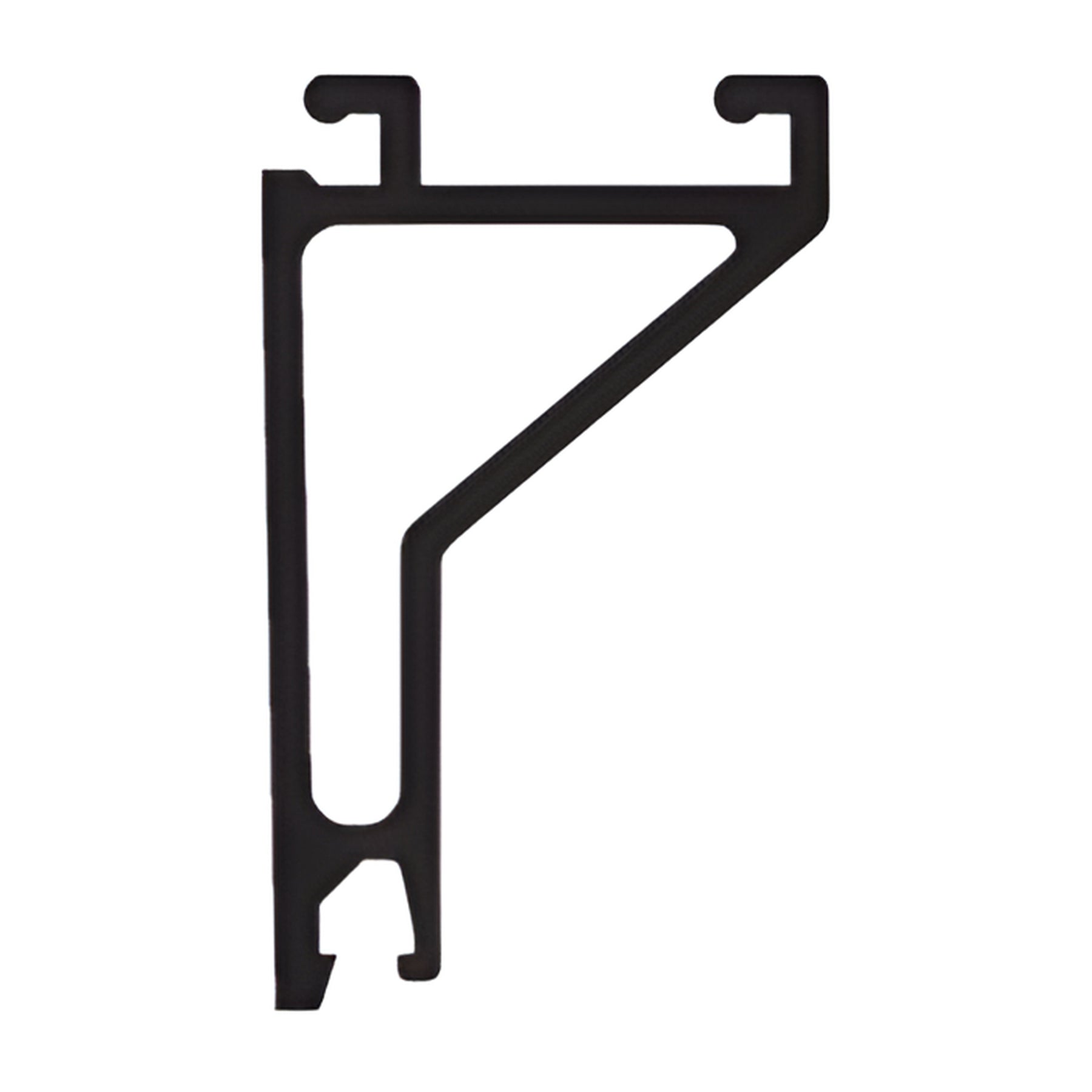 CRL-U.S. Aluminum 1-5/16" Glass Door Stop Series IG600 - 21'0", Dark Bronze/Black Anodized Class 1